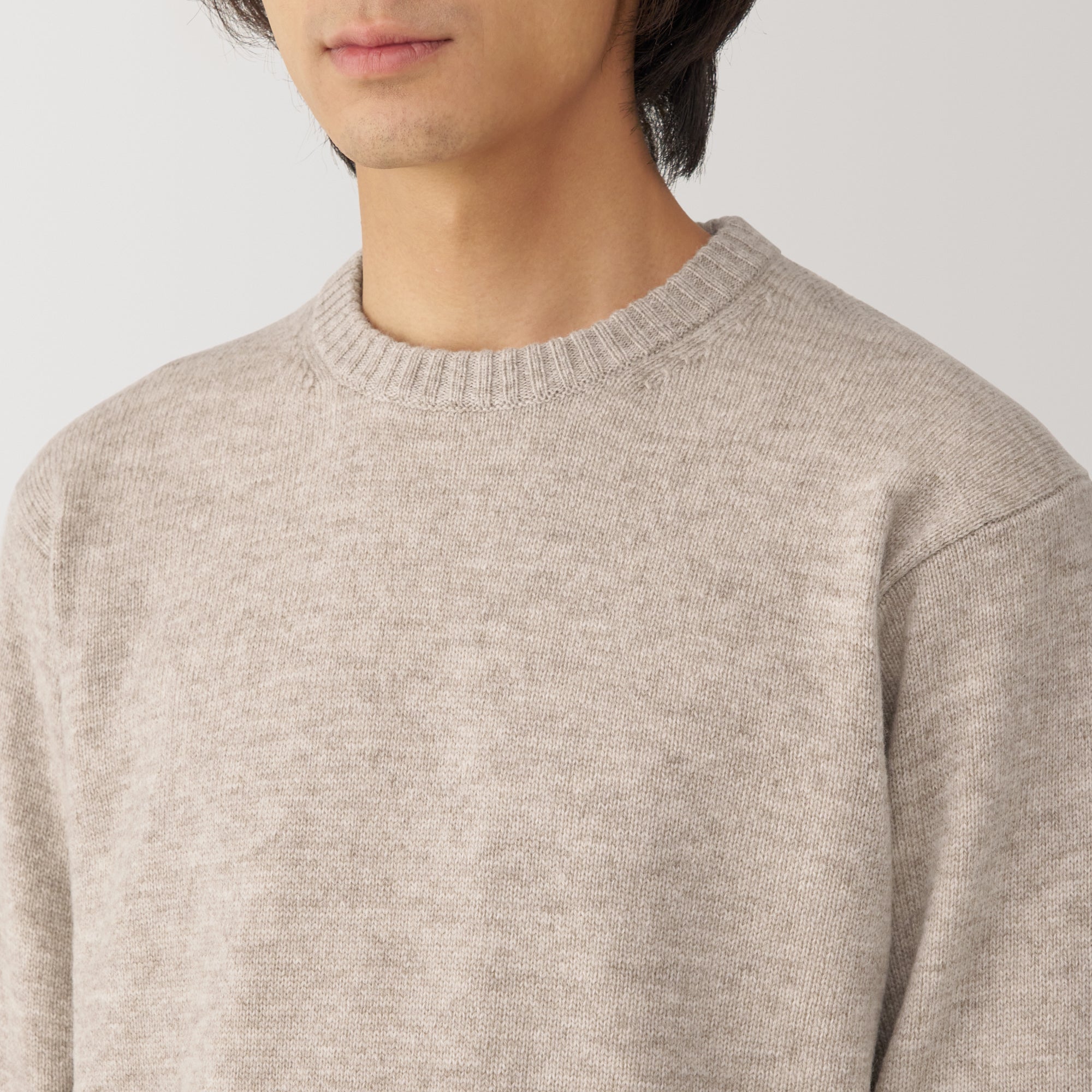 Men's Washable Mid-Gauge Crewneck Sweater