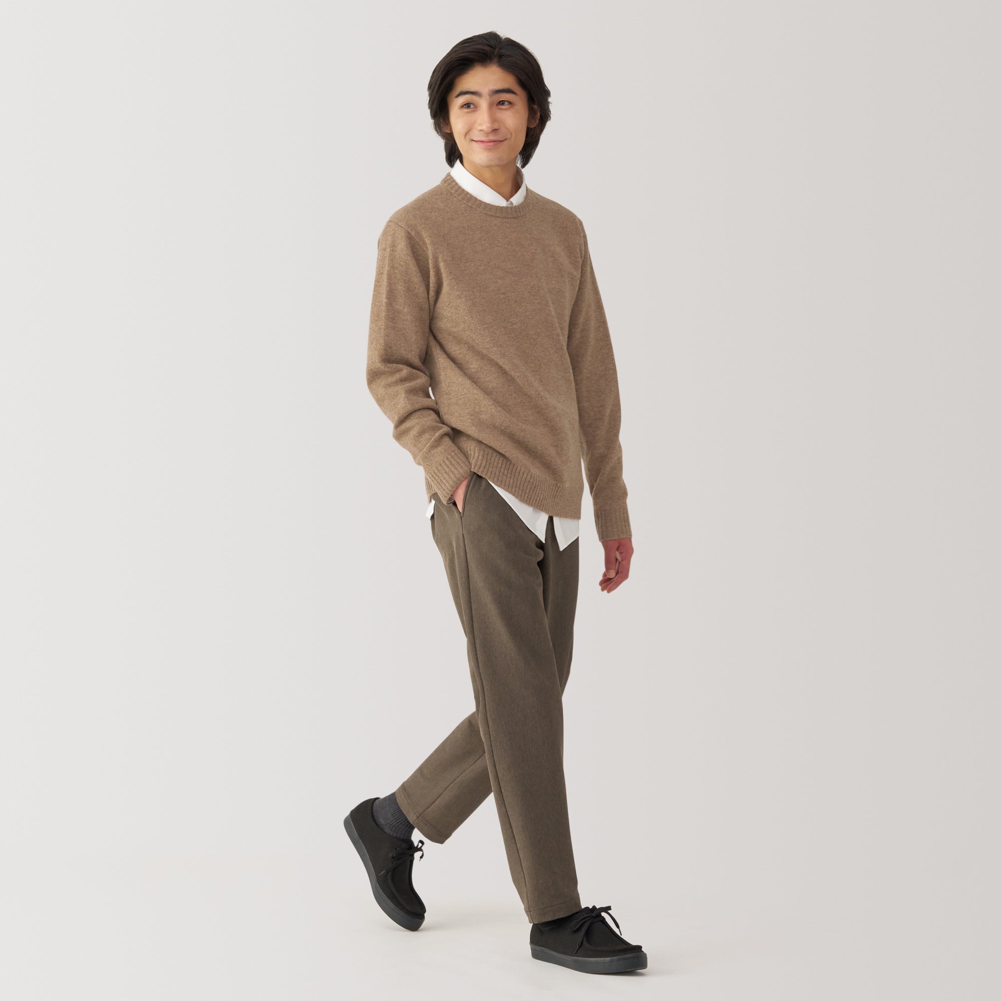 Men's Washable Mid-Gauge Crewneck Sweater