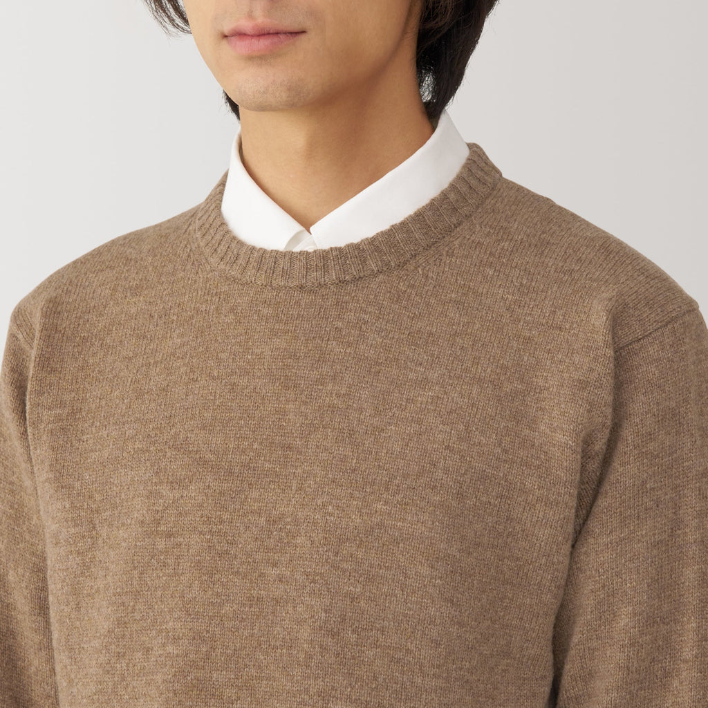 Men's Washable Mid-Gauge Crewneck Sweater