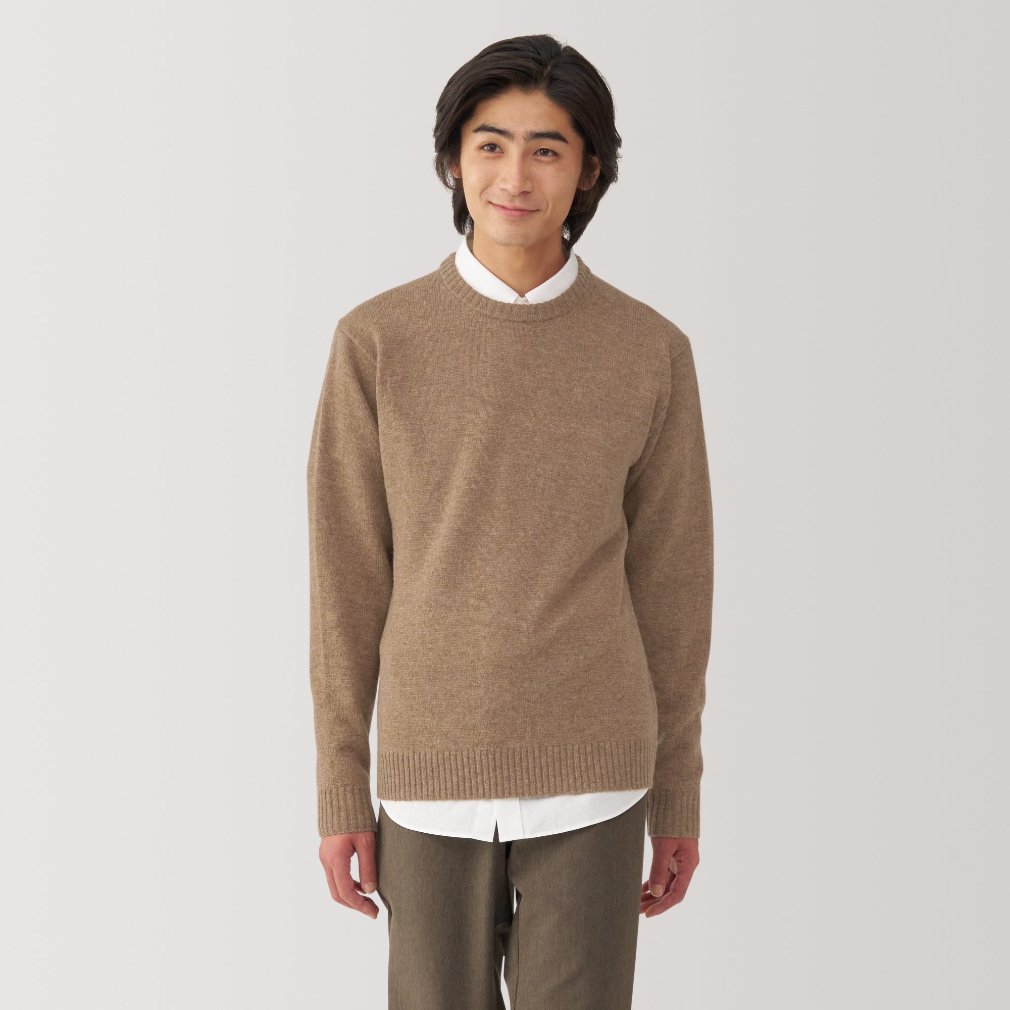 Men's Washable Mid-Gauge Crewneck Sweater