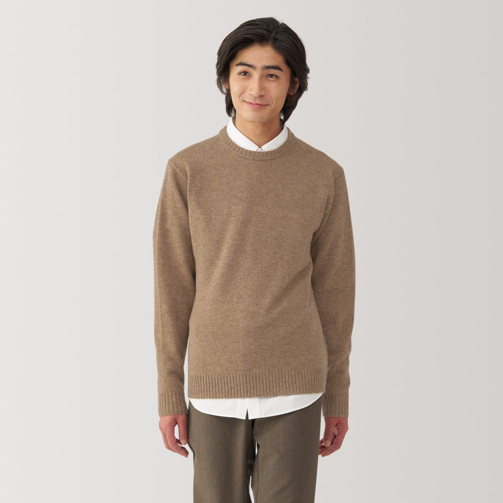 Men's Washable Mid-Gauge Crewneck Sweater