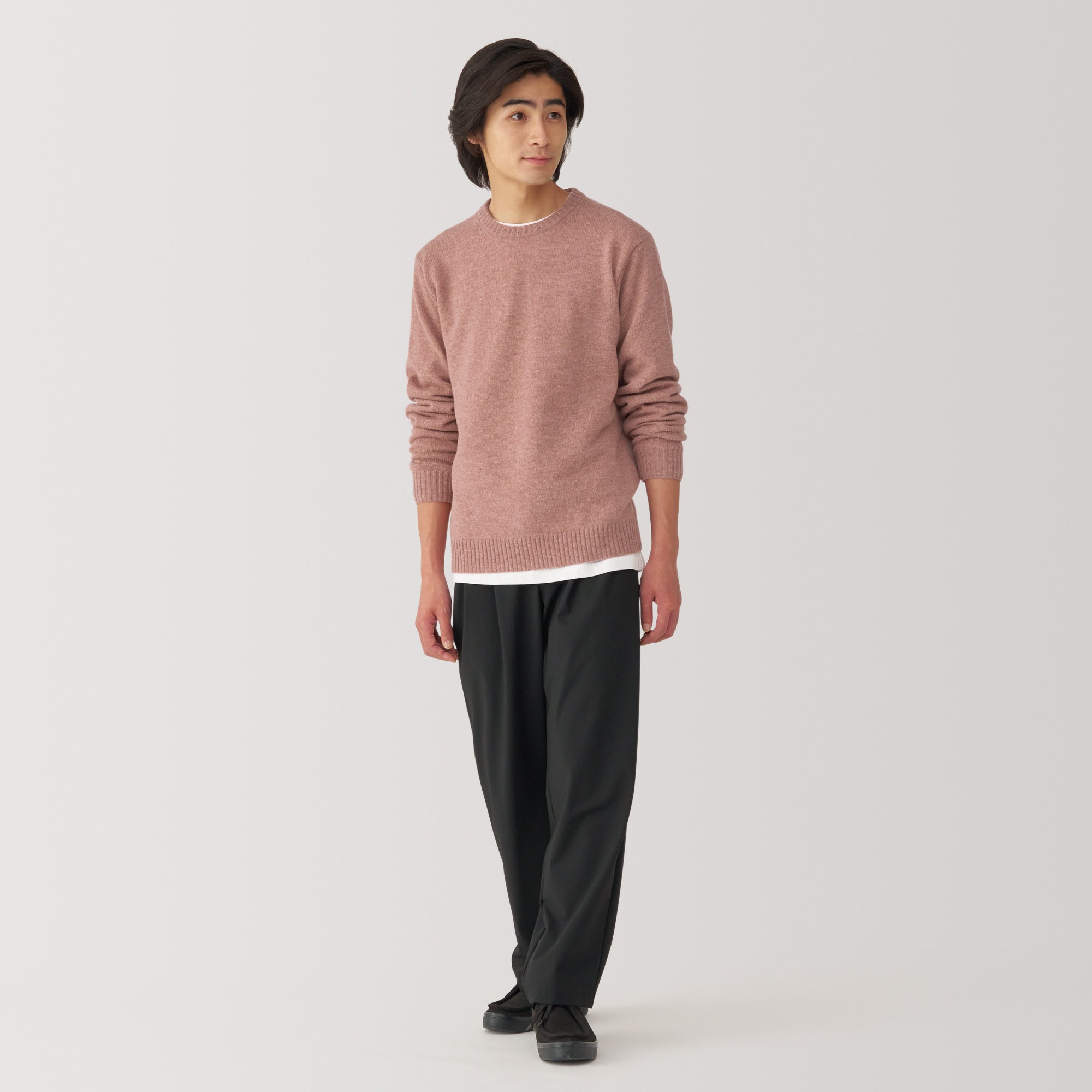 Men's Washable Mid-Gauge Crewneck Sweater