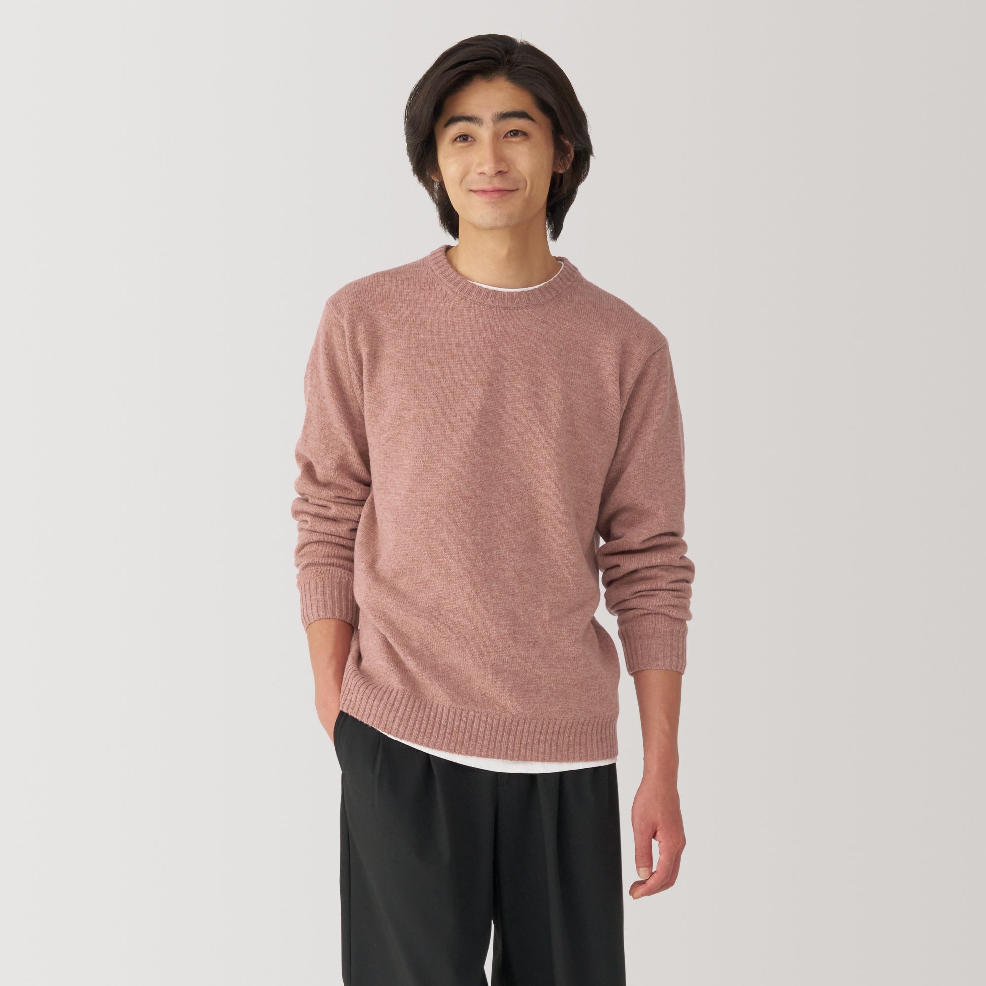 Men's Washable Mid-Gauge Crewneck Sweater