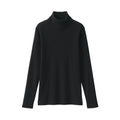 Women's Soy Fibre Blend Ribbed Turtleneck Long Sleeve T-Shirt