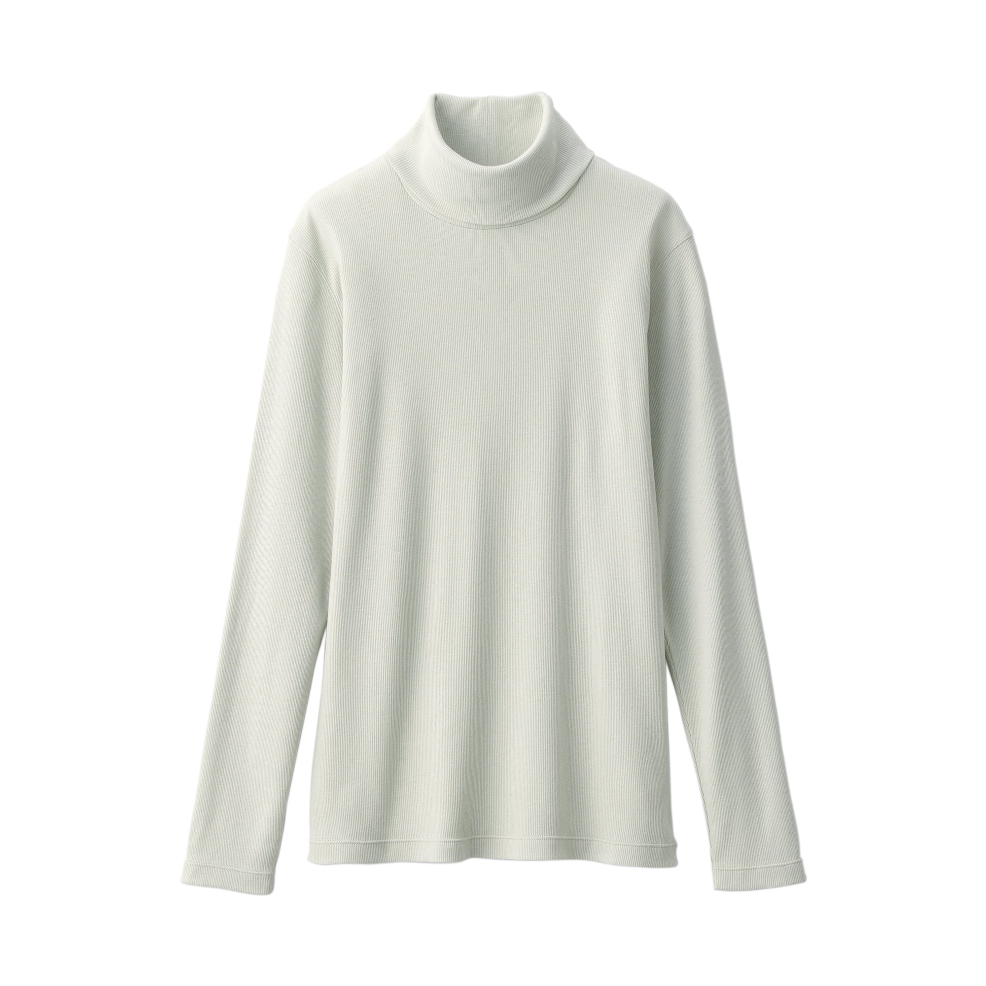 Women's Soy Fibre Blend Ribbed Turtleneck Long Sleeve T-Shirt