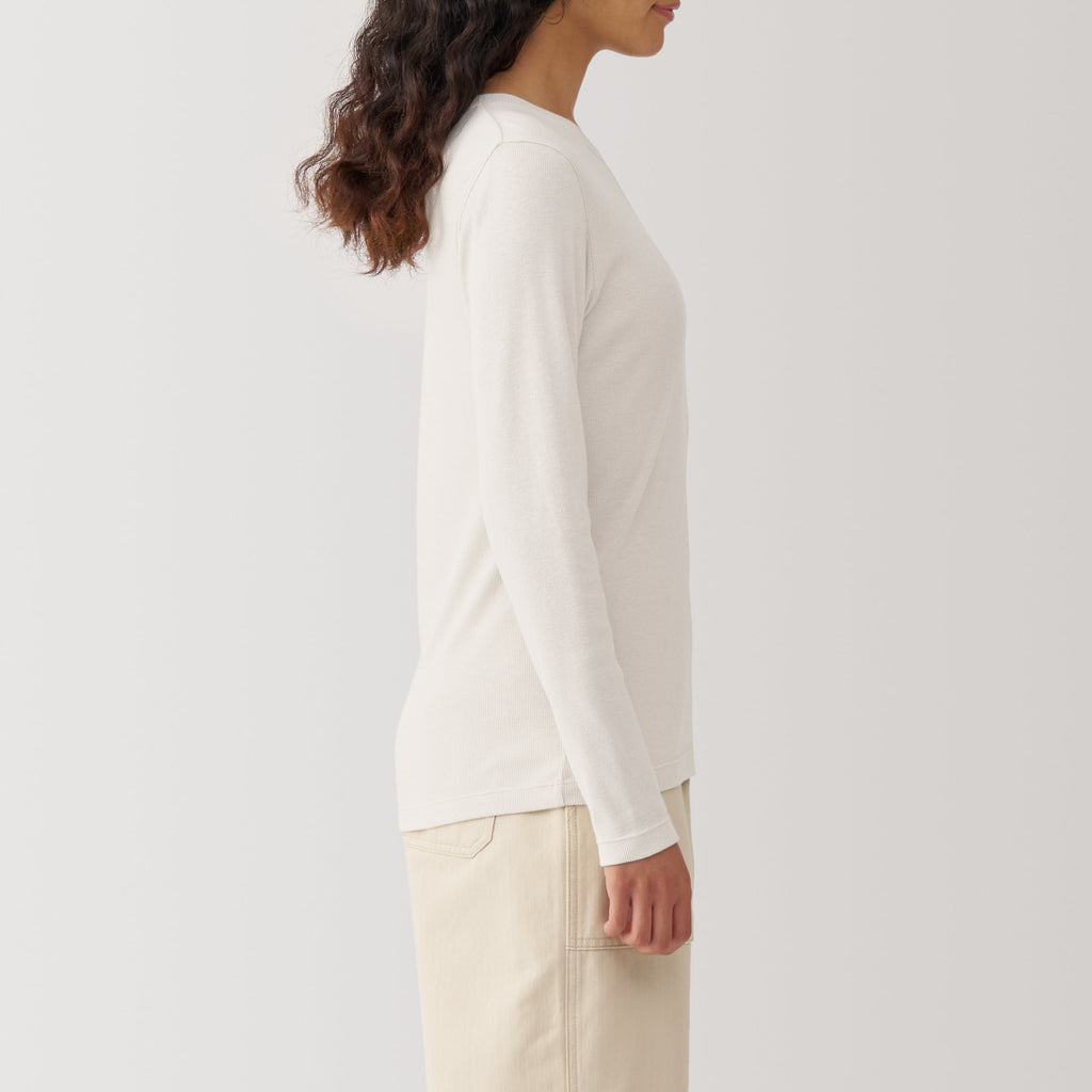 Women's Soy Fiber Blend Ribbed Crewneck T-Shirt