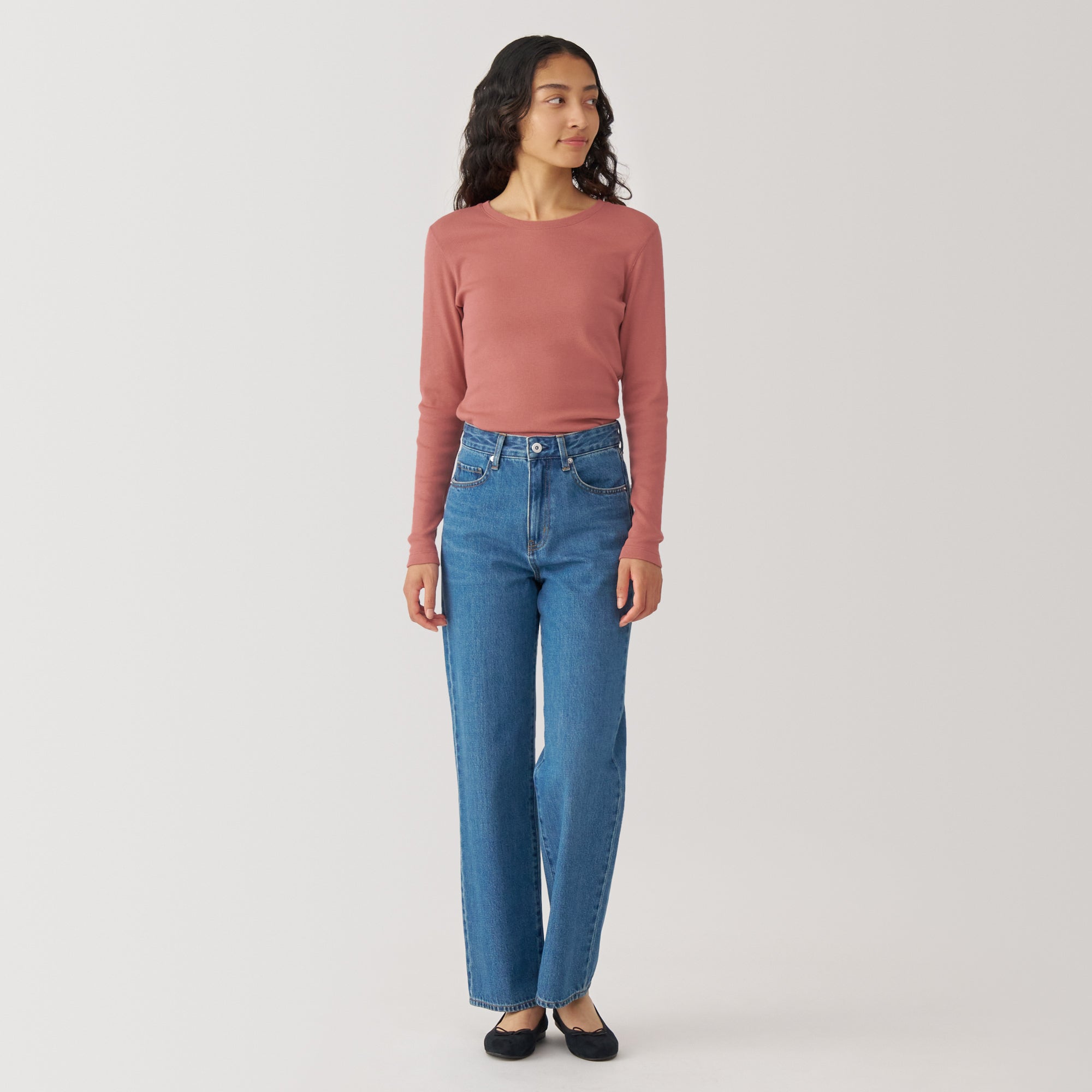 Women's Soy Fiber Blend Ribbed Crewneck T-Shirt