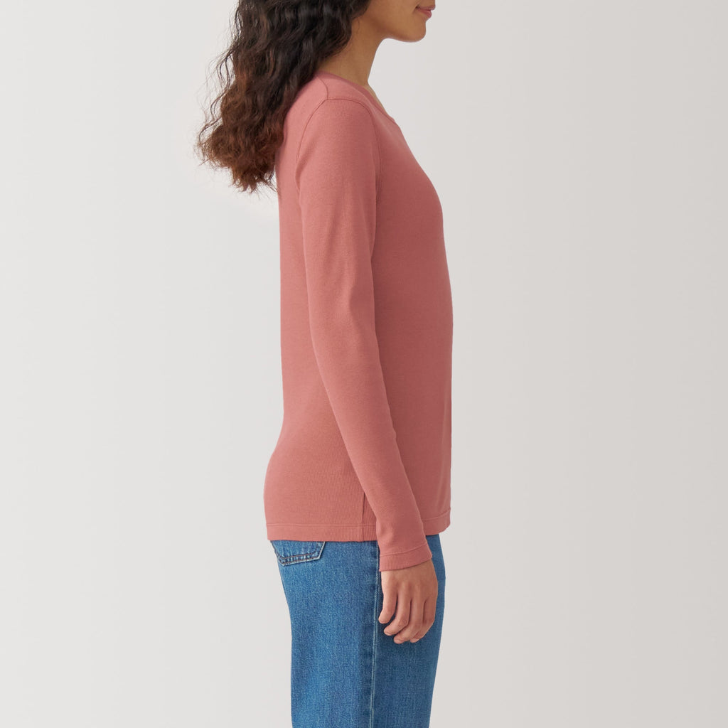Women's Soy Fiber Blend Ribbed Crewneck T-Shirt
