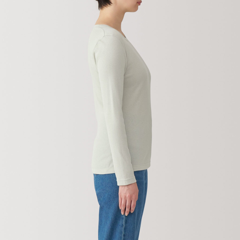 Women's Soy Fiber Blend Ribbed Crewneck T-Shirt