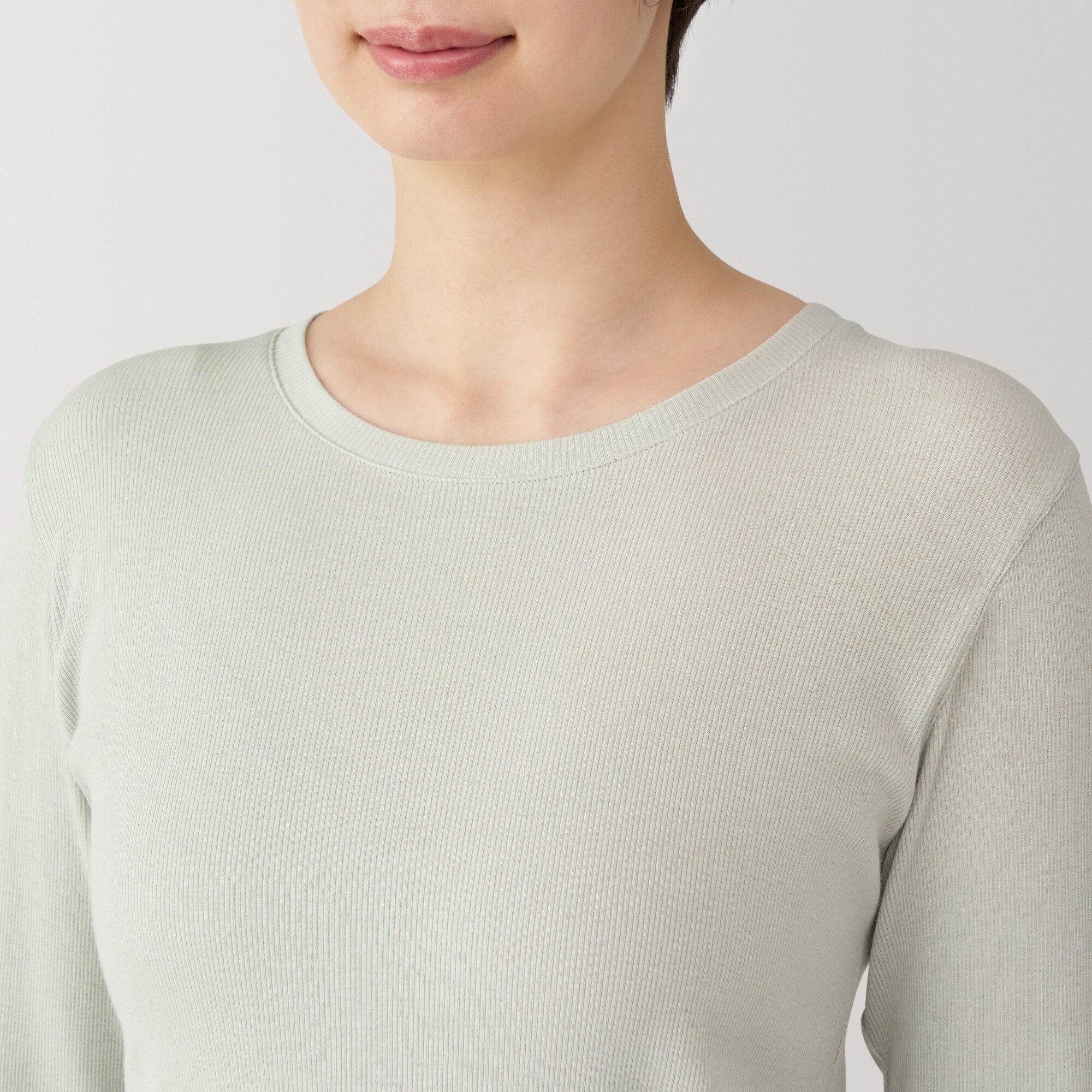Women's Soy Fiber Blend Ribbed Crewneck T-Shirt