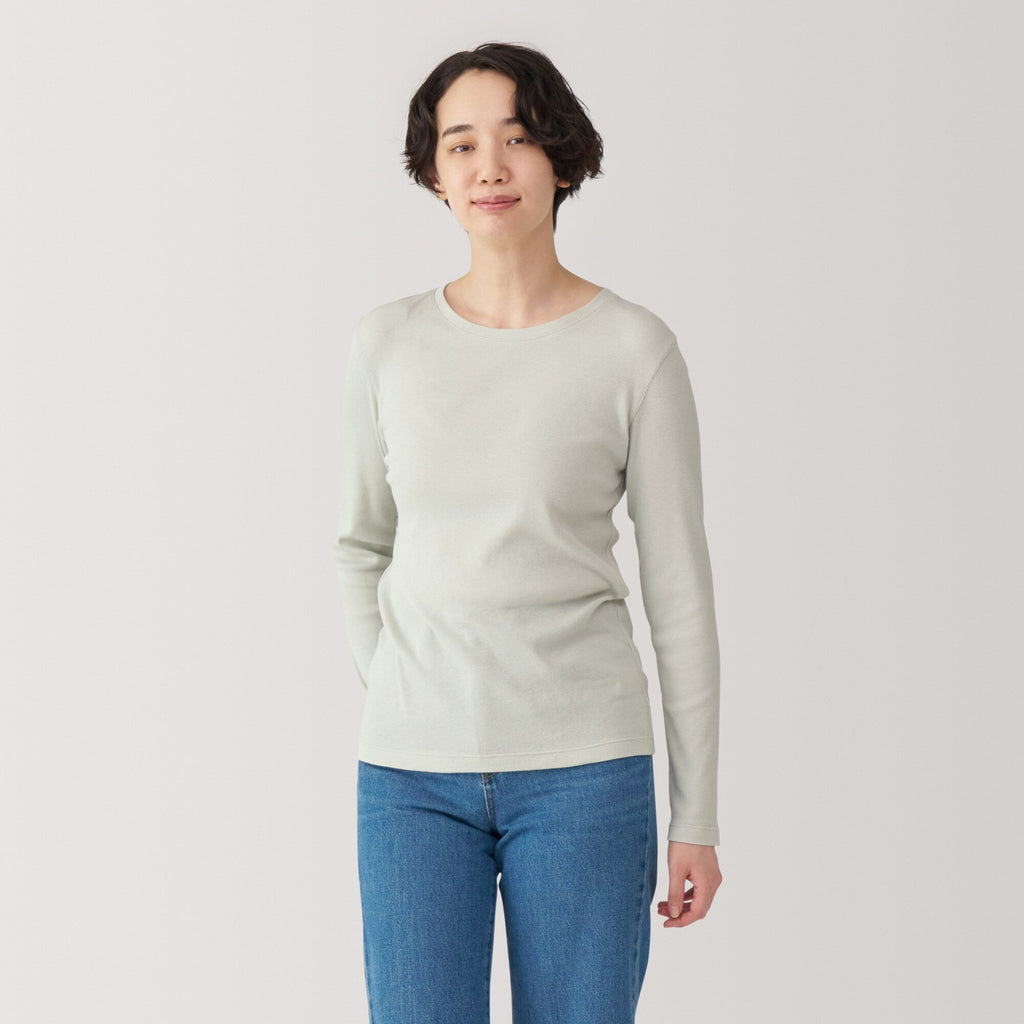 Women's Soy Fiber Blend Ribbed Crewneck T-Shirt