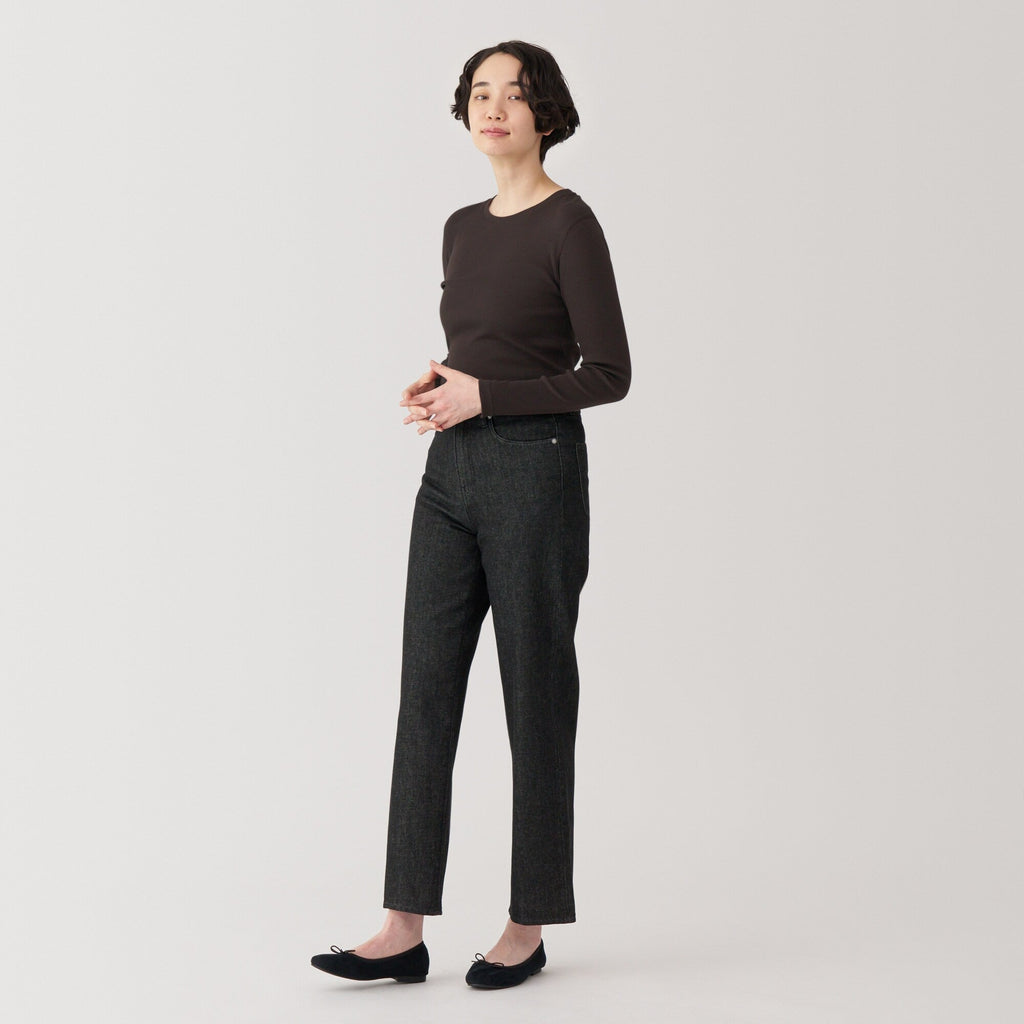 Women's Soy Fiber Blend Ribbed Crewneck T-Shirt