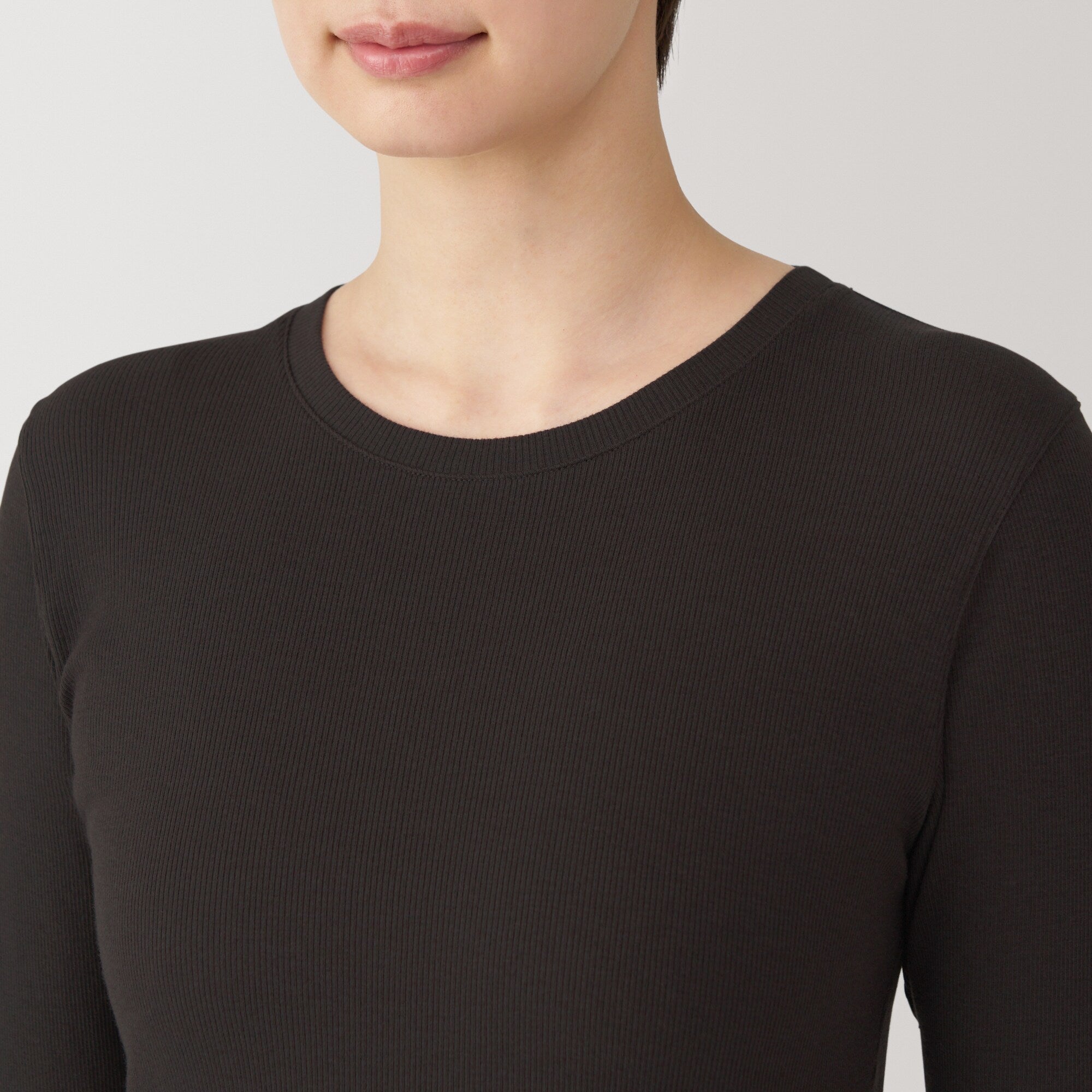 Women's Soy Fiber Blend Ribbed Crewneck T-Shirt