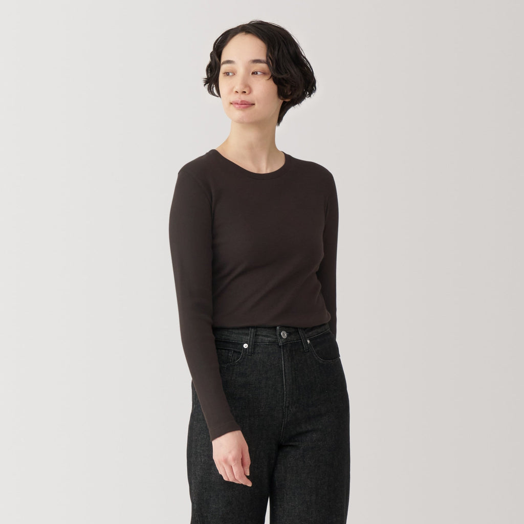 Women's Soy Fiber Blend Ribbed Crewneck T-Shirt