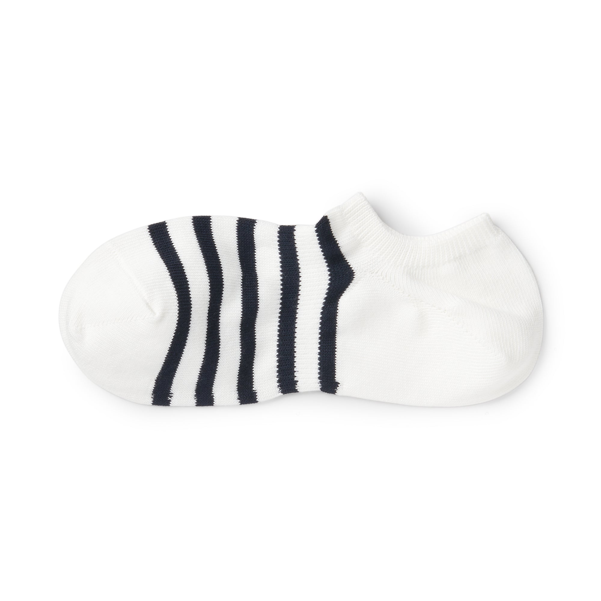 Right Angle Striped Sneaker Socks