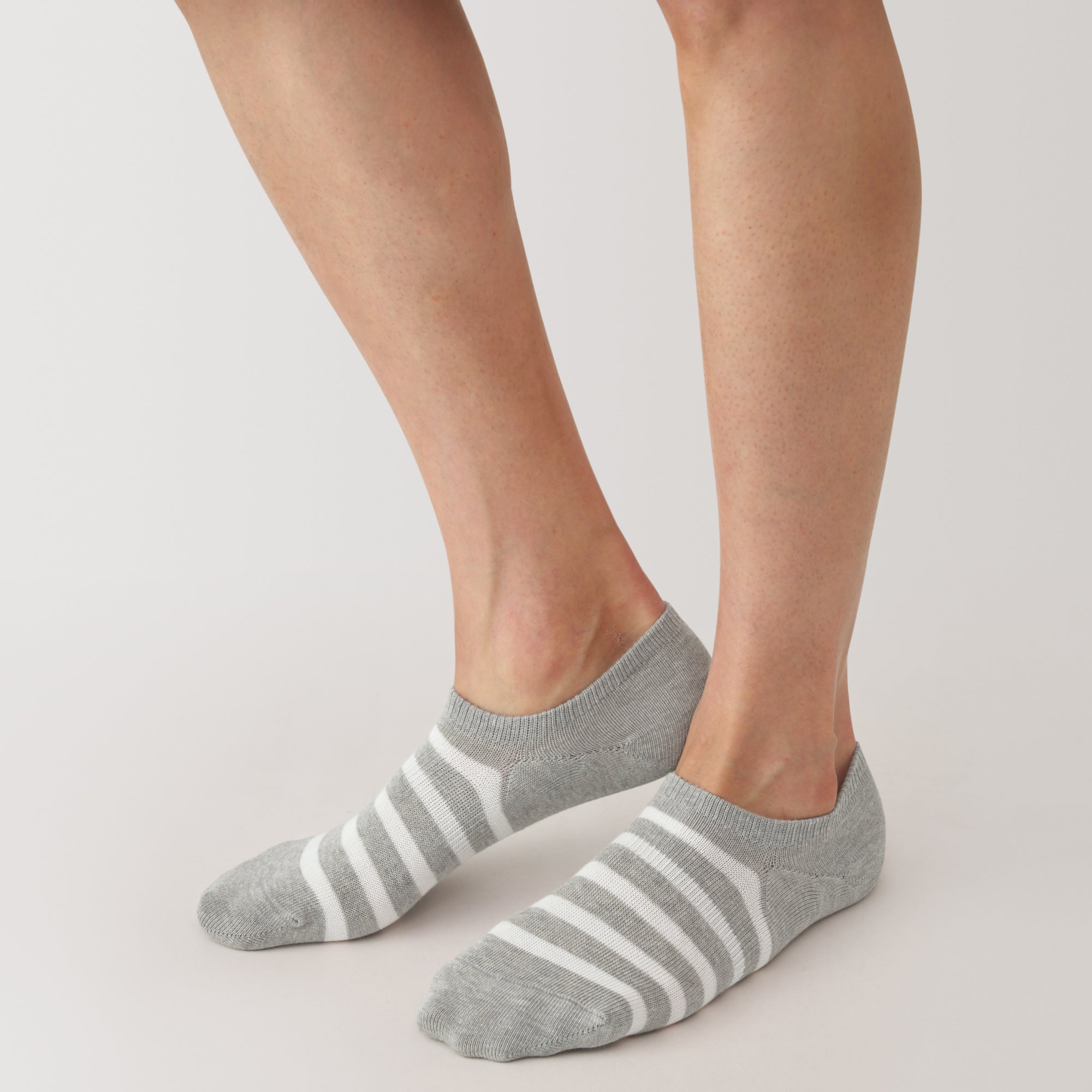 Right Angle Striped Sneaker Socks