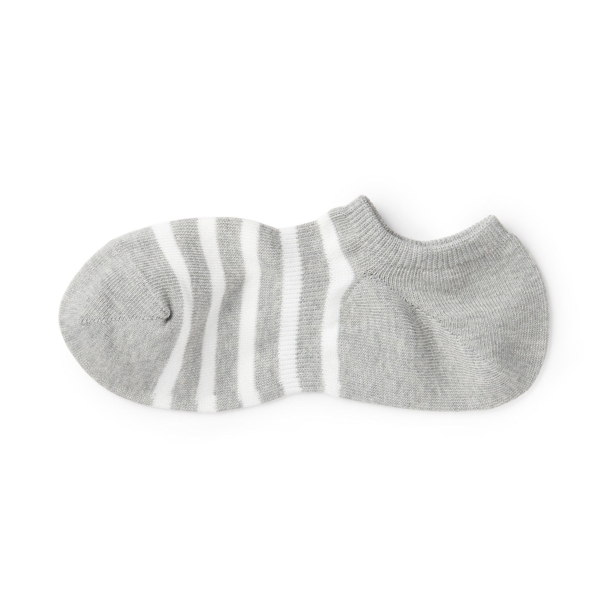 Right Angle Striped Sneaker Socks