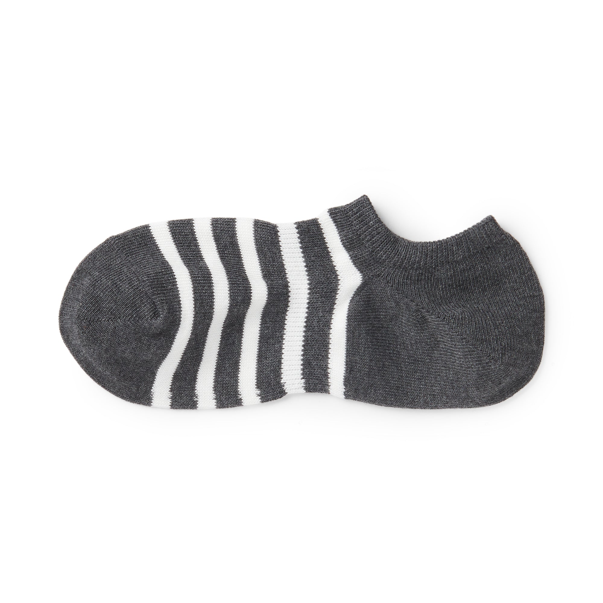 Right Angle Striped Sneaker Socks