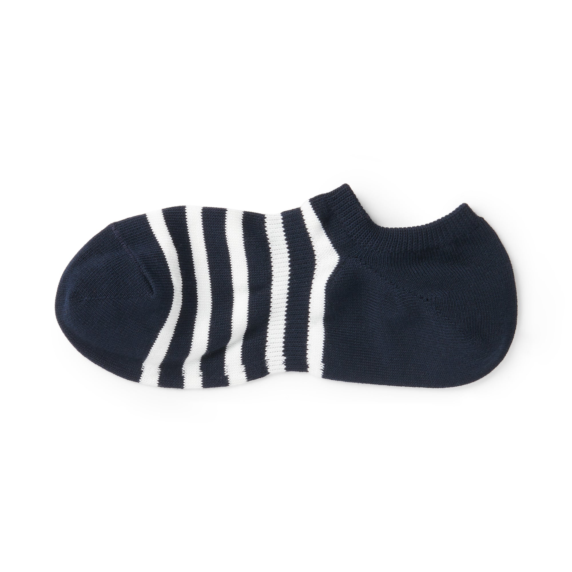 Right Angle Striped Sneaker Socks