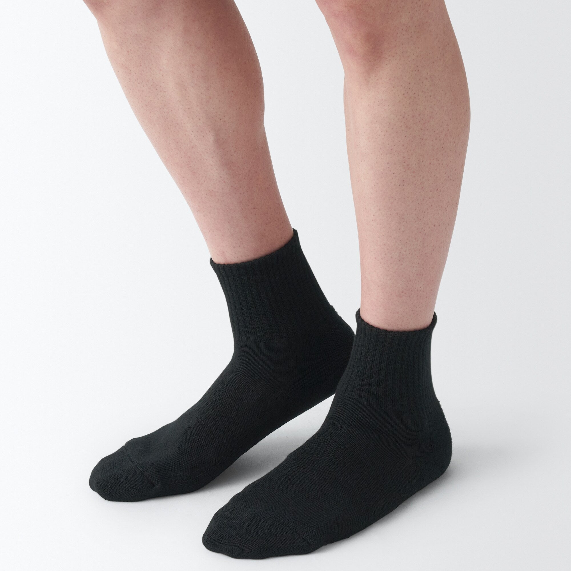 Right Angle Pile Short Socks