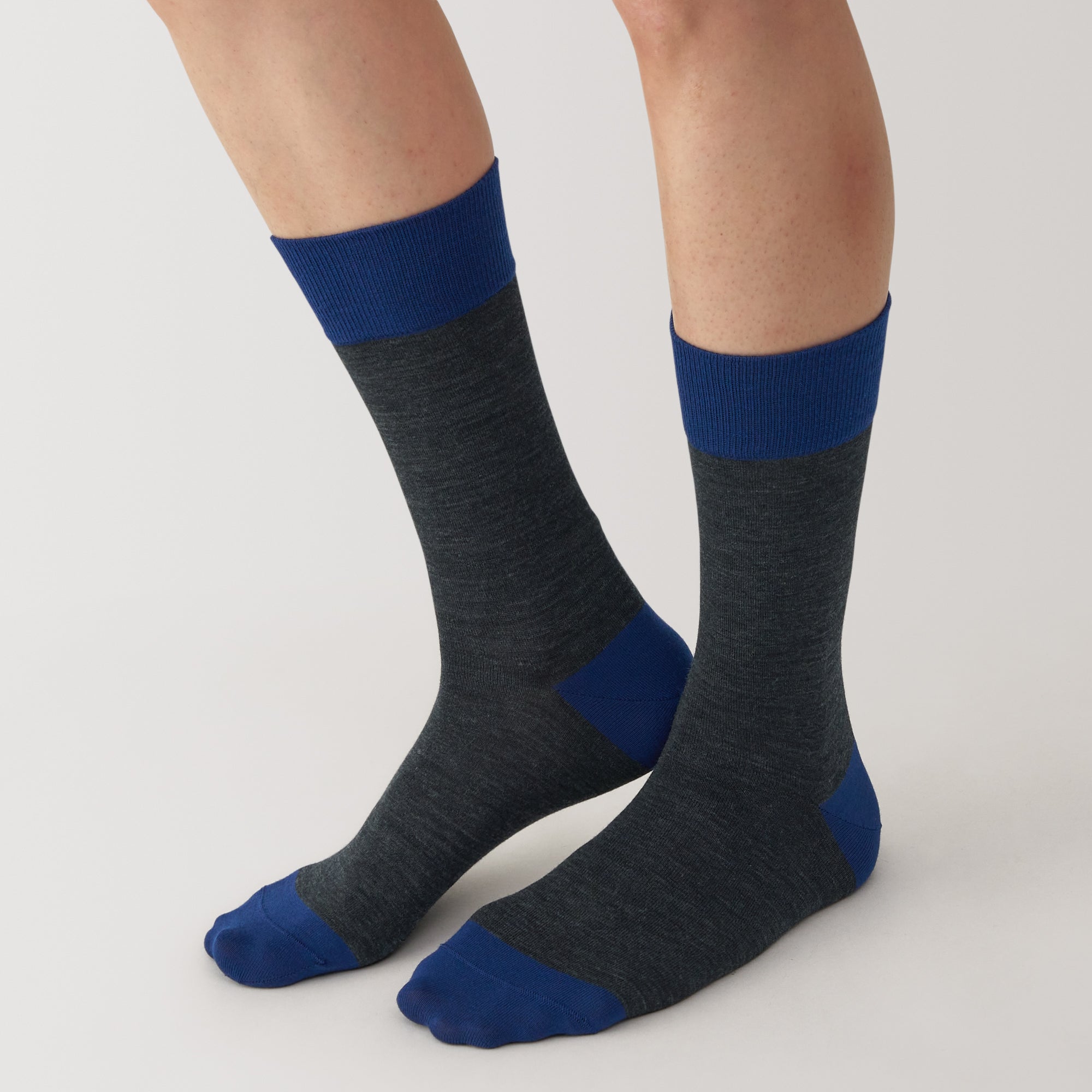 Right Angle Lustrous Wool Mix Thin Socks