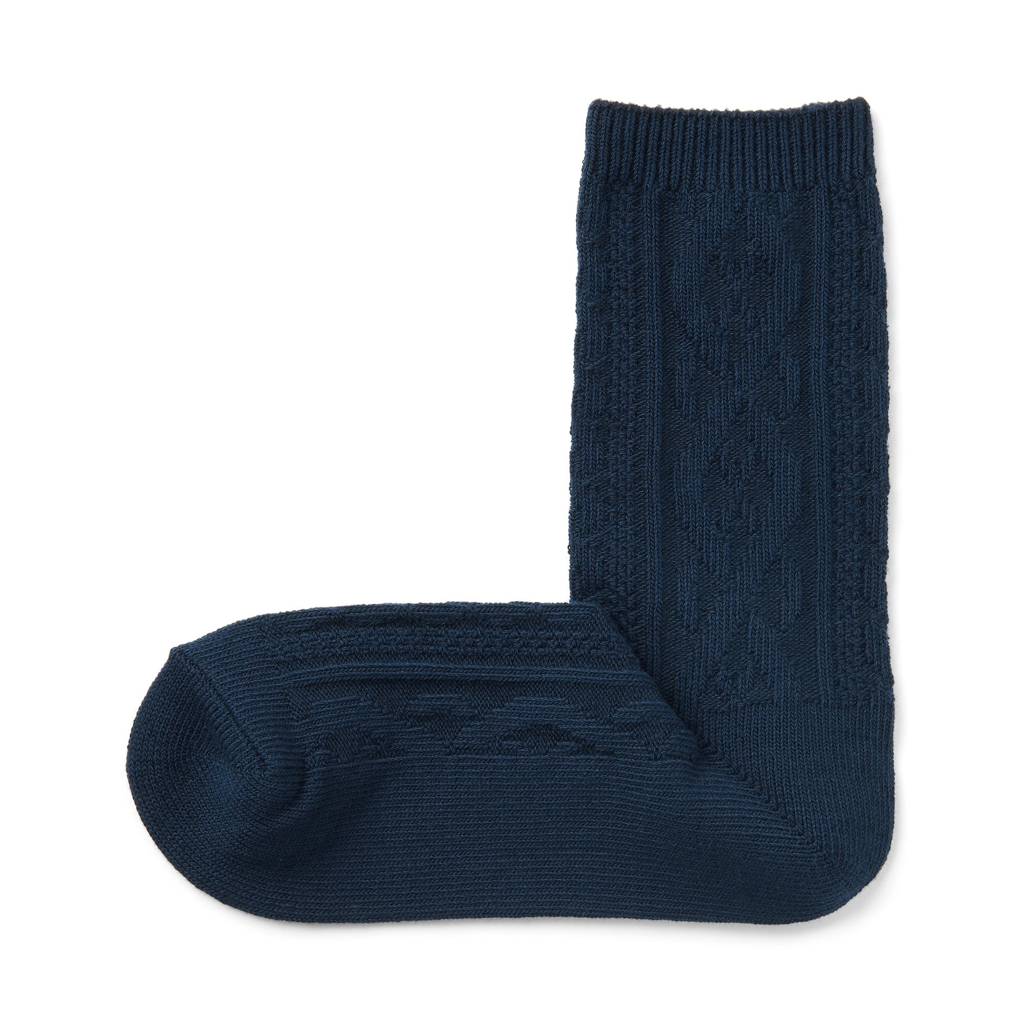 Right Angle Loose Top Cable Stitch Socks