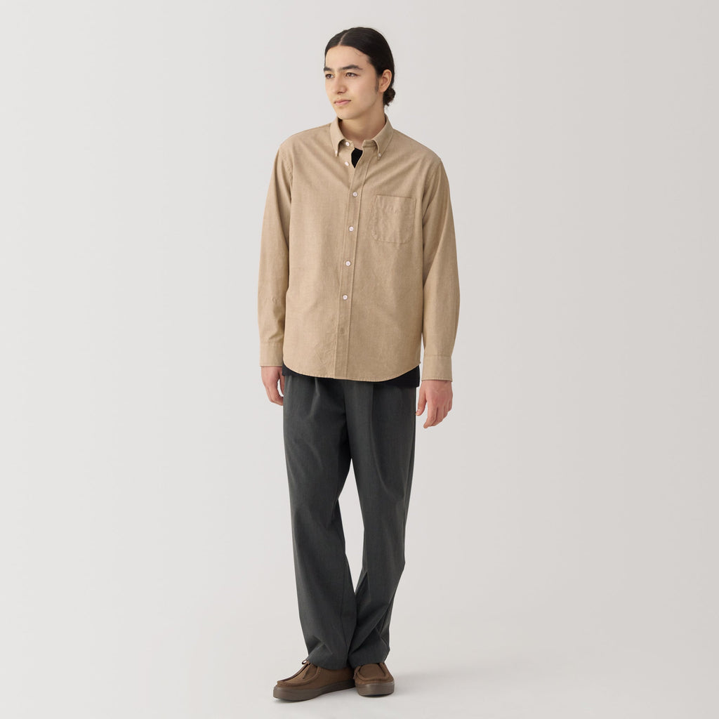 Men's Washed Oxford Button Down Shirt