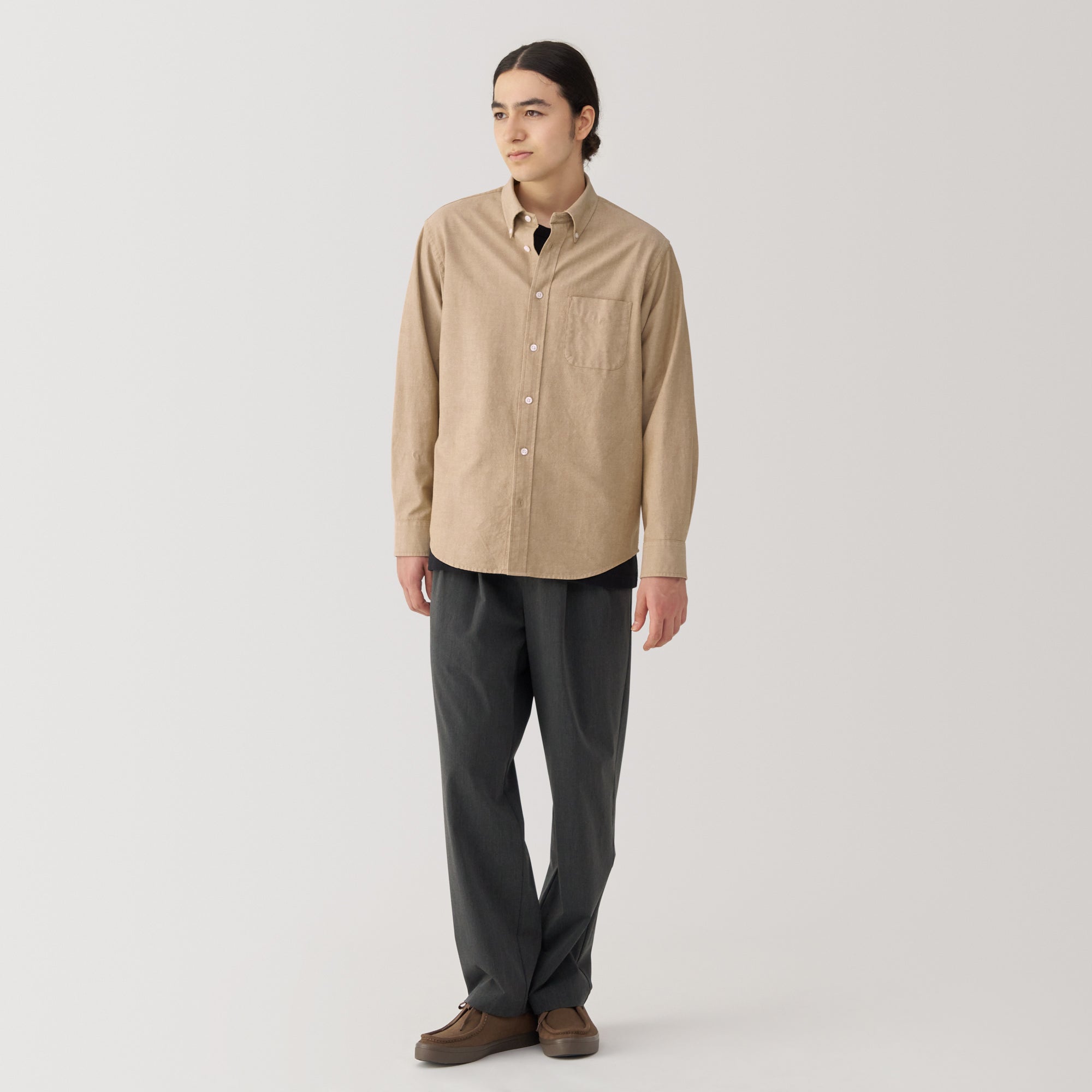 Men's Washed Oxford Button Down Shirt