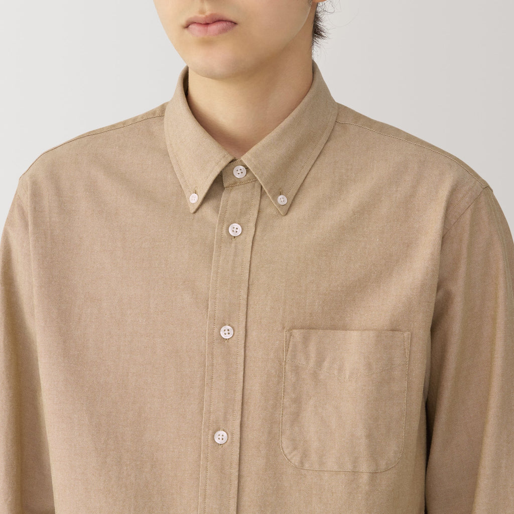 Men's Washed Oxford Button Down Shirt