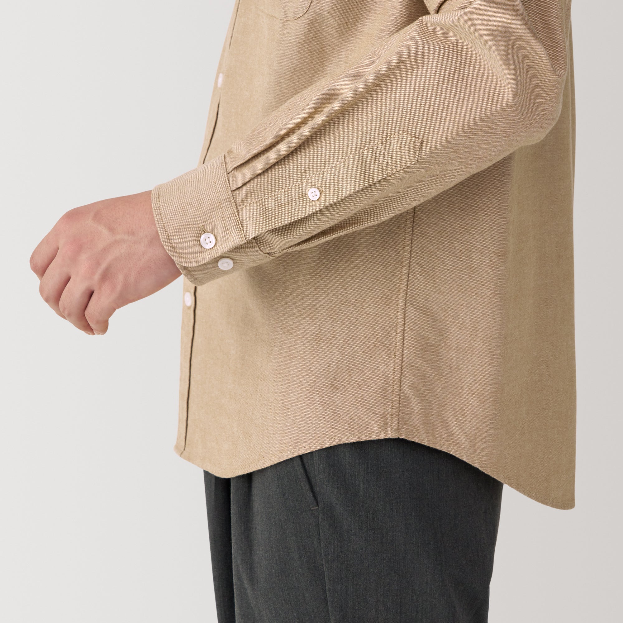 Men's Washed Oxford Button Down Shirt
