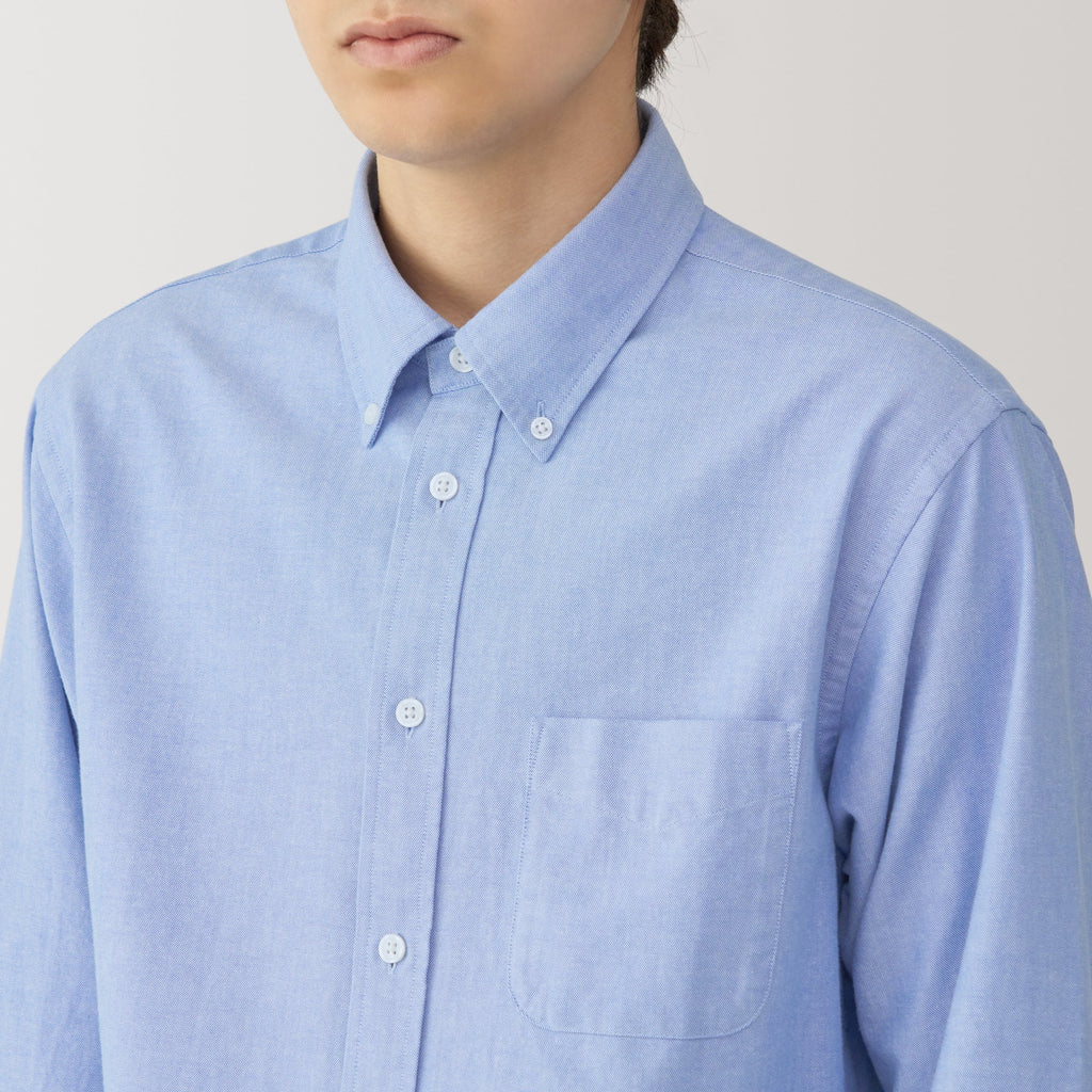 Men's Washed Oxford Button Down Shirt