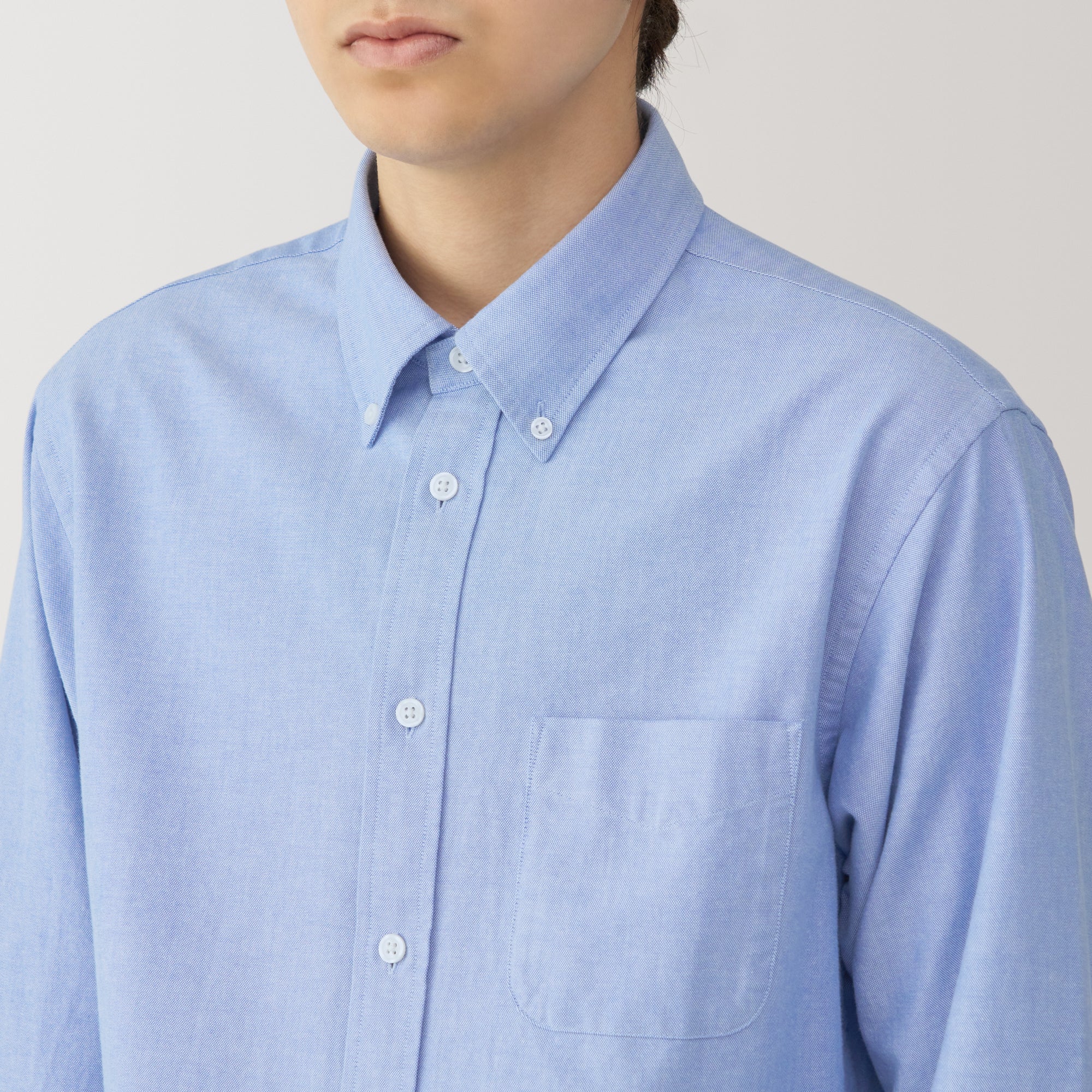 Men's Washed Oxford Button Down Shirt