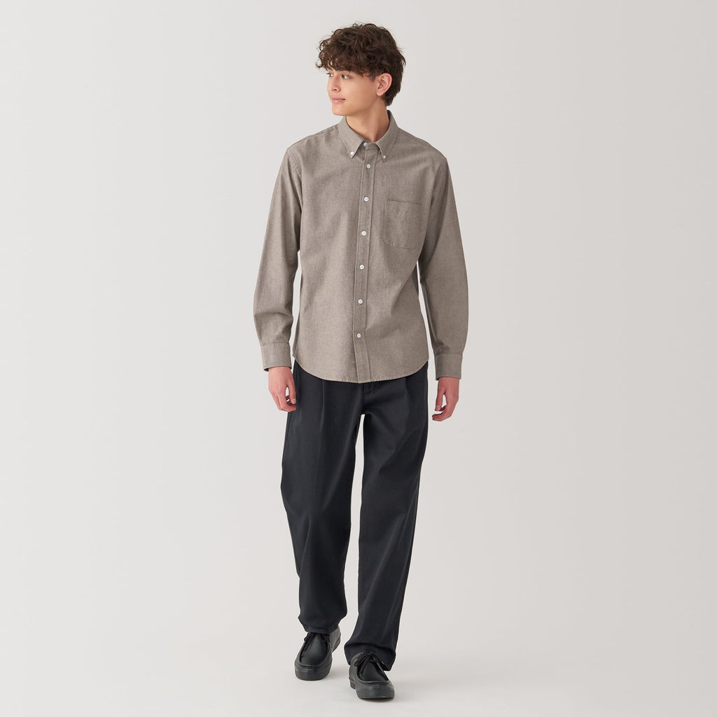 Men's Washed Oxford Button Down Shirt