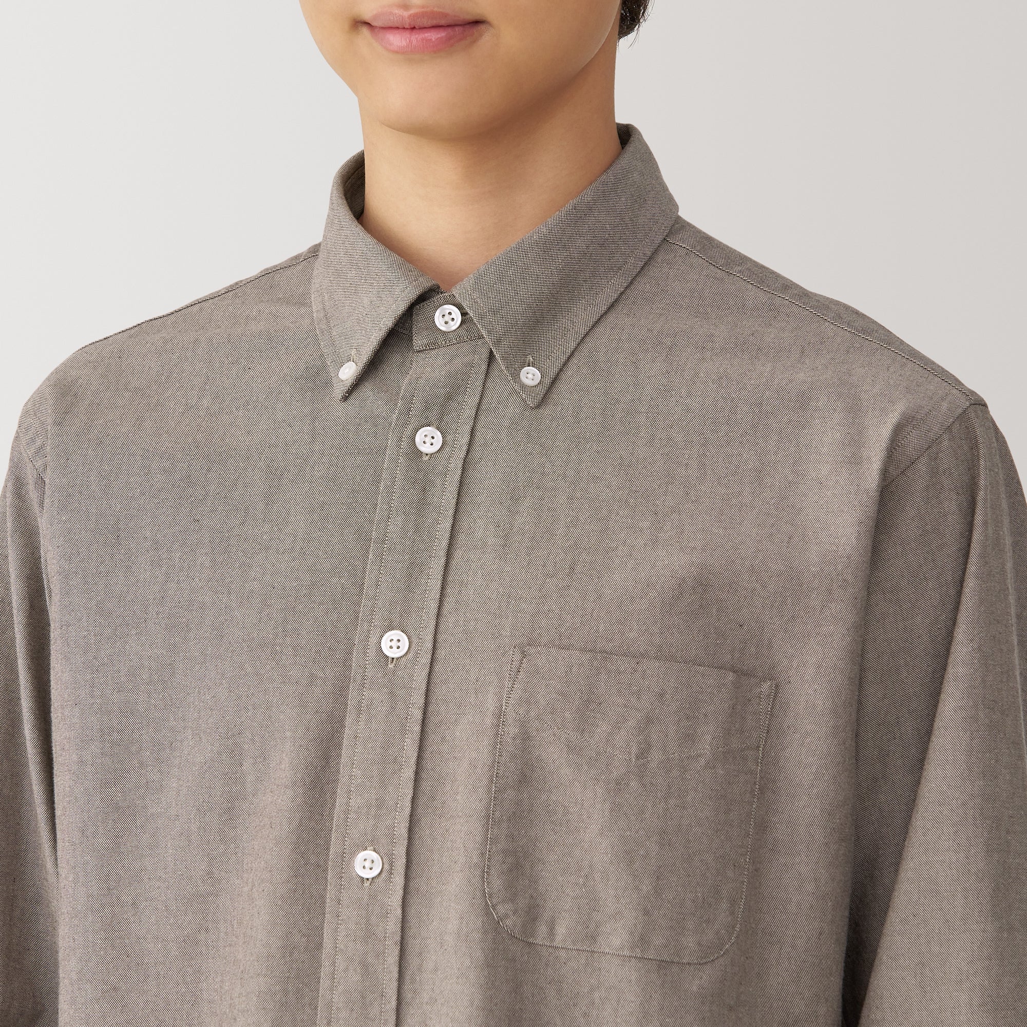 Men's Washed Oxford Button Down Shirt