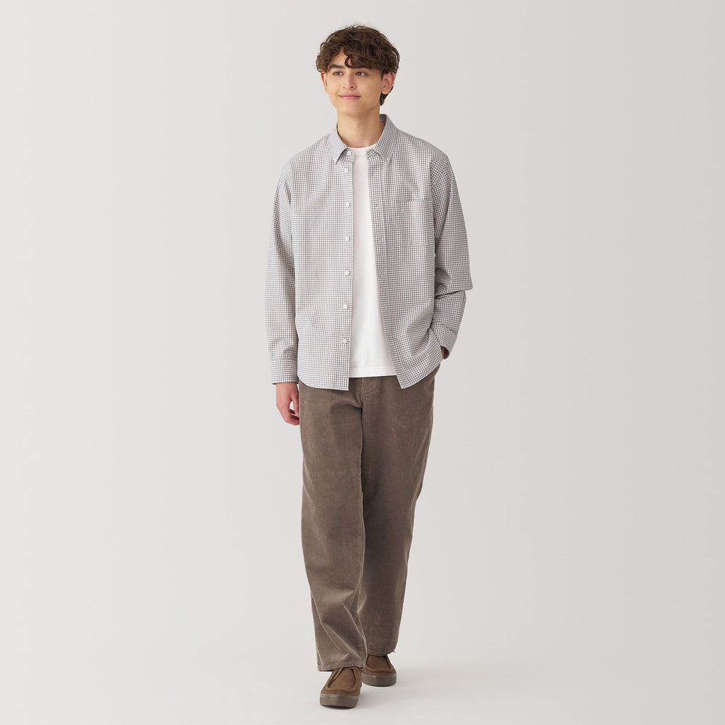 Men's Washed Oxford Button Down Shirt