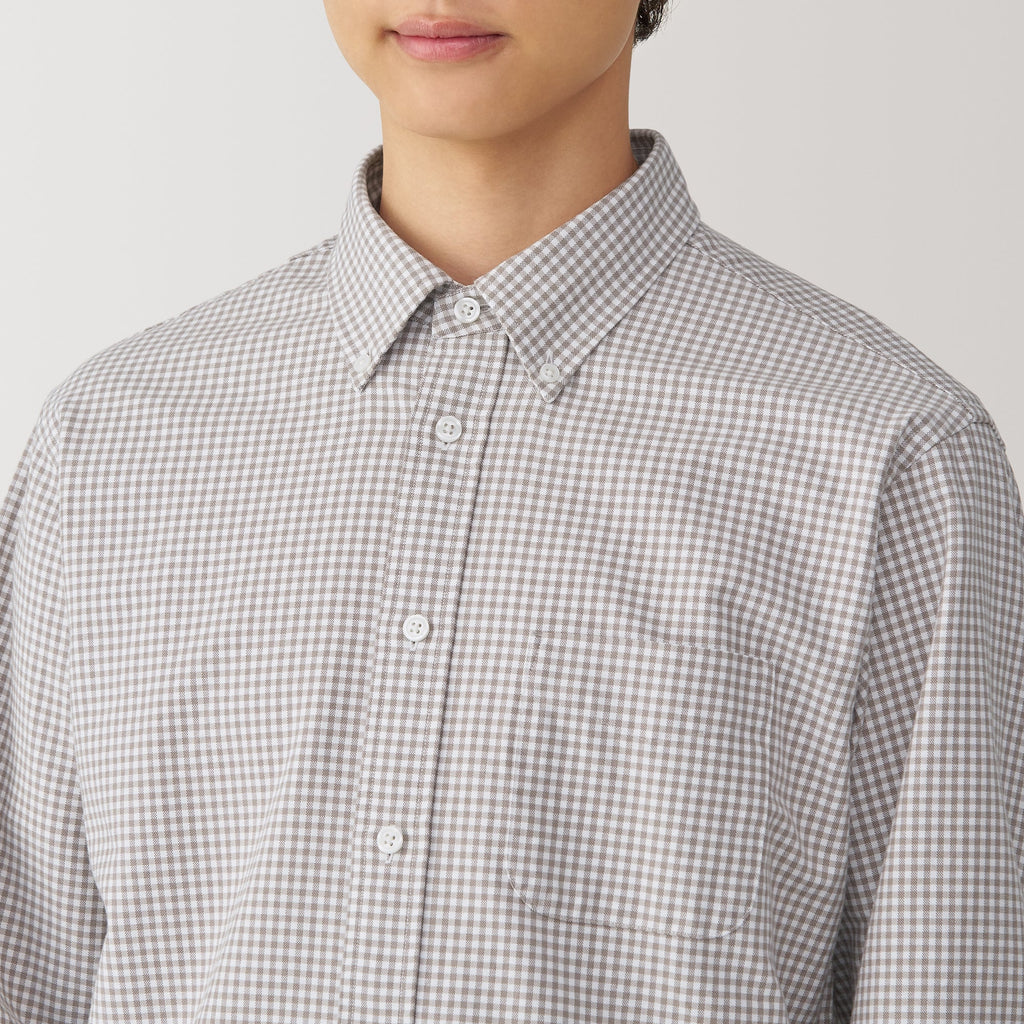 Men's Washed Oxford Button Down Shirt
