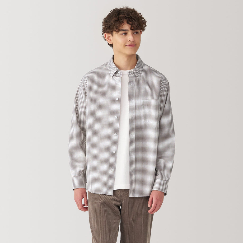 Men's Washed Oxford Button Down Shirt