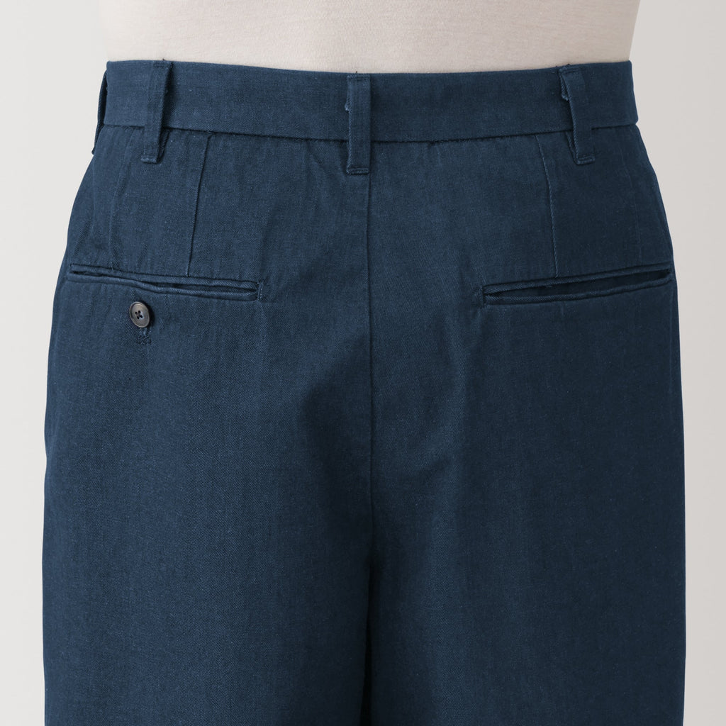 Men's Indigo Darted Wide Pants (L29)