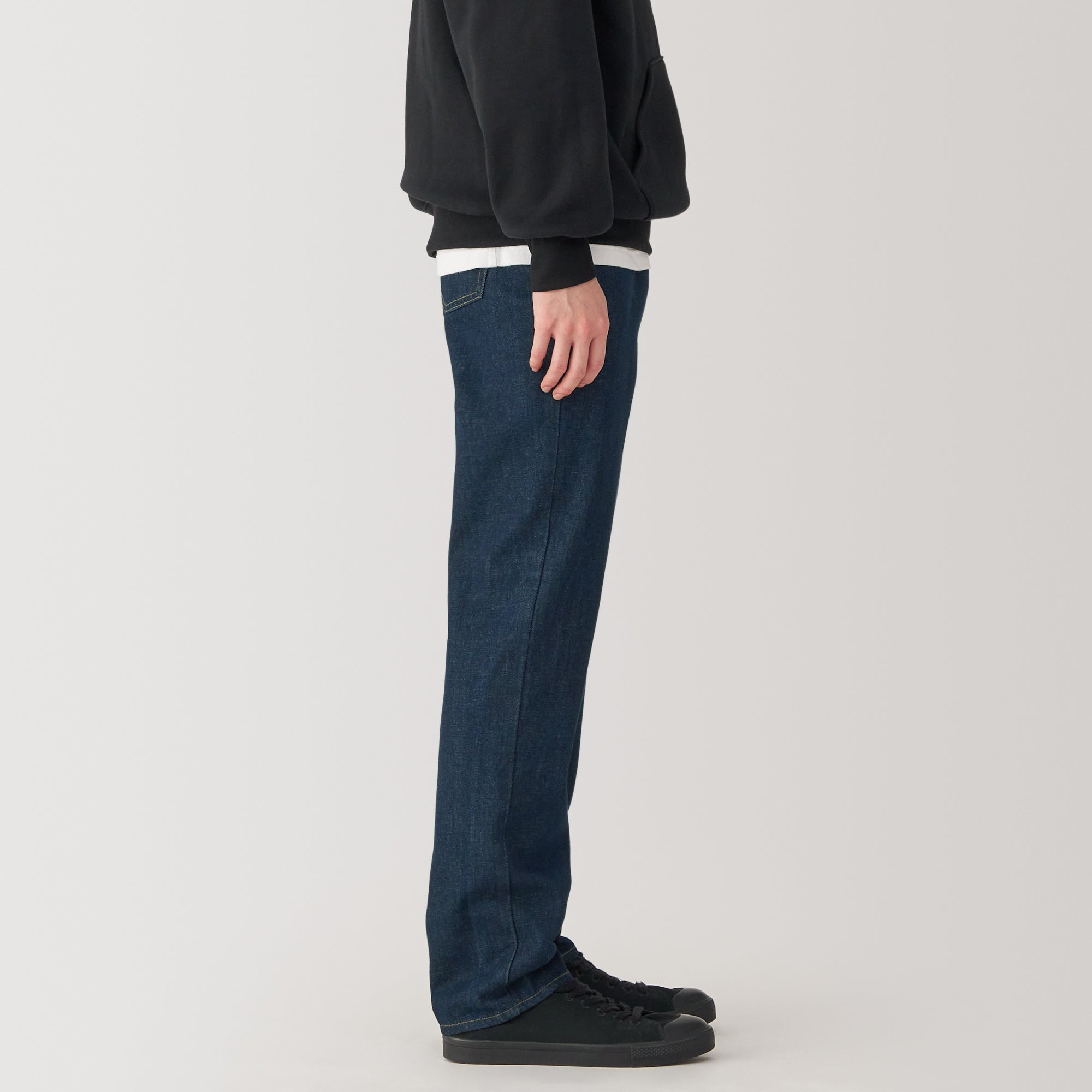 Men's Kapok Blend Straight Denim Trousers