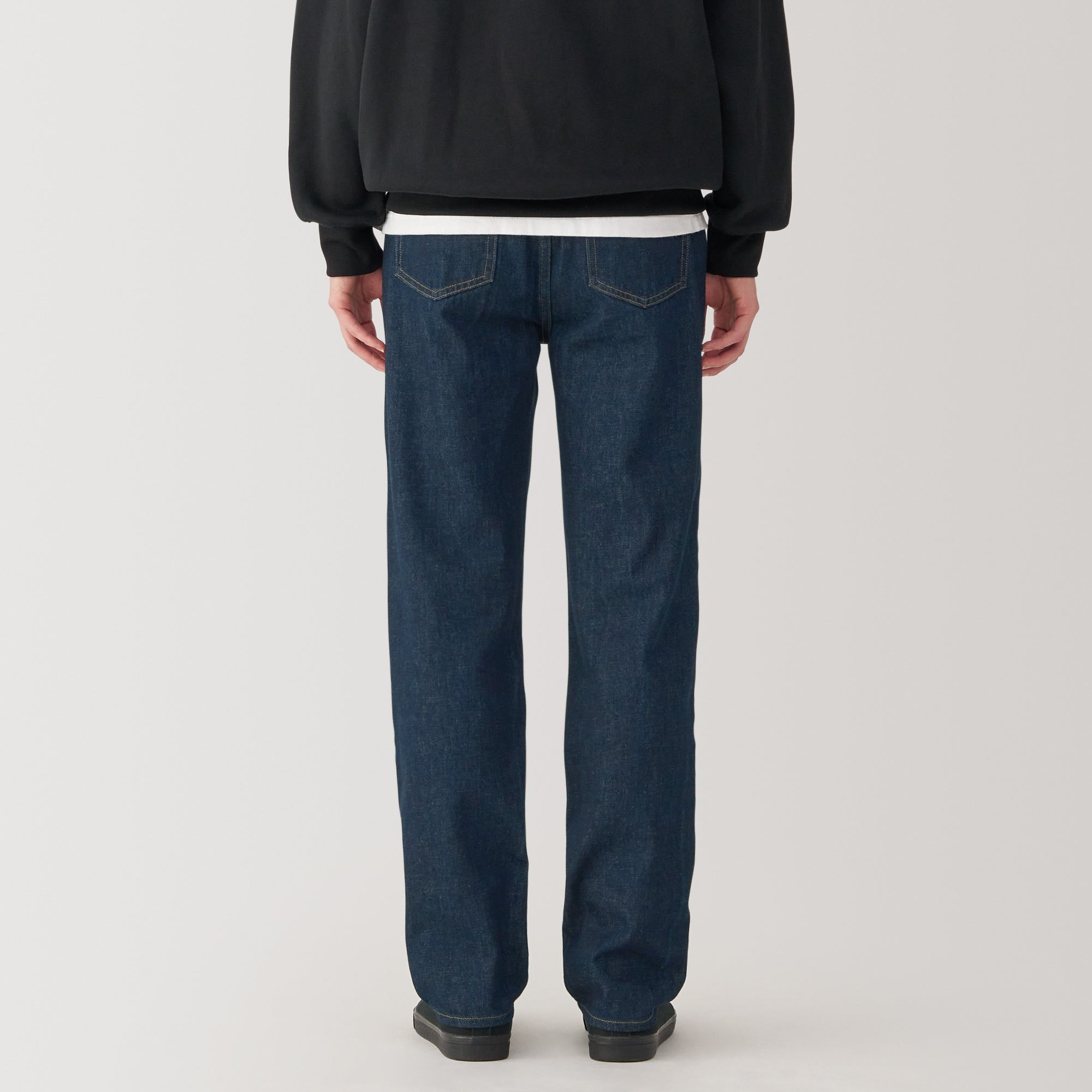Men's Kapok Blend Straight Denim Trousers