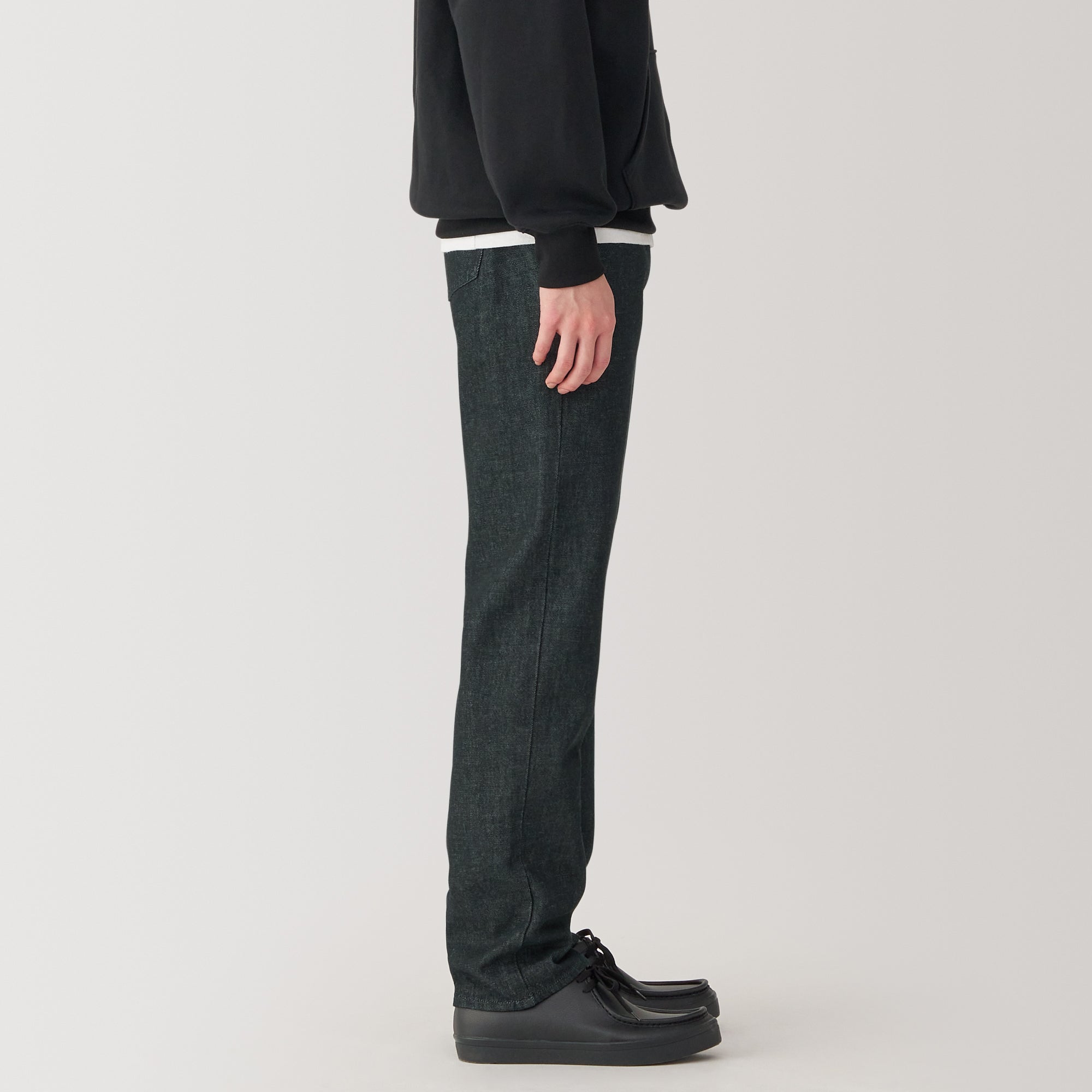 Men's Kapok Blend Straight Denim Trousers