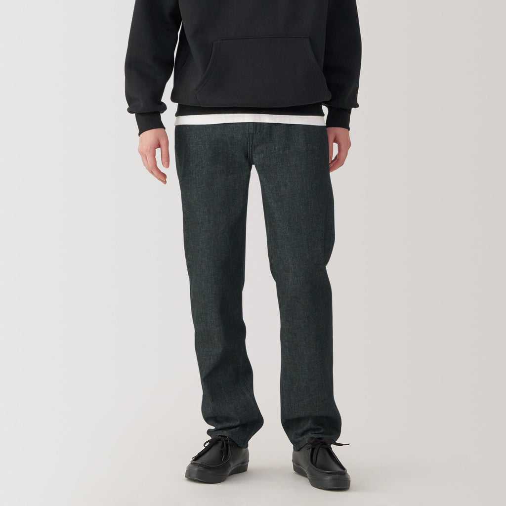 Men's Kapok Blend Straight Denim Trousers