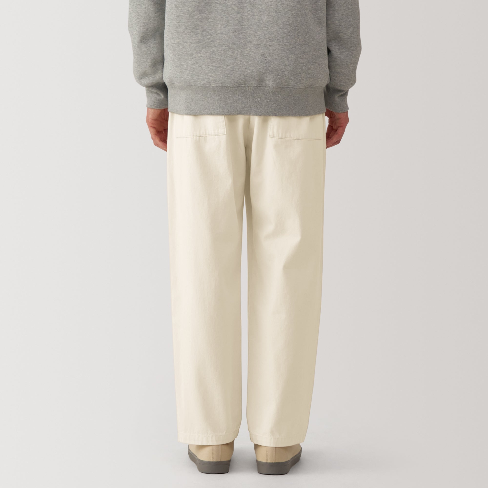 Men's Washed Denim Easy Pants - Natural