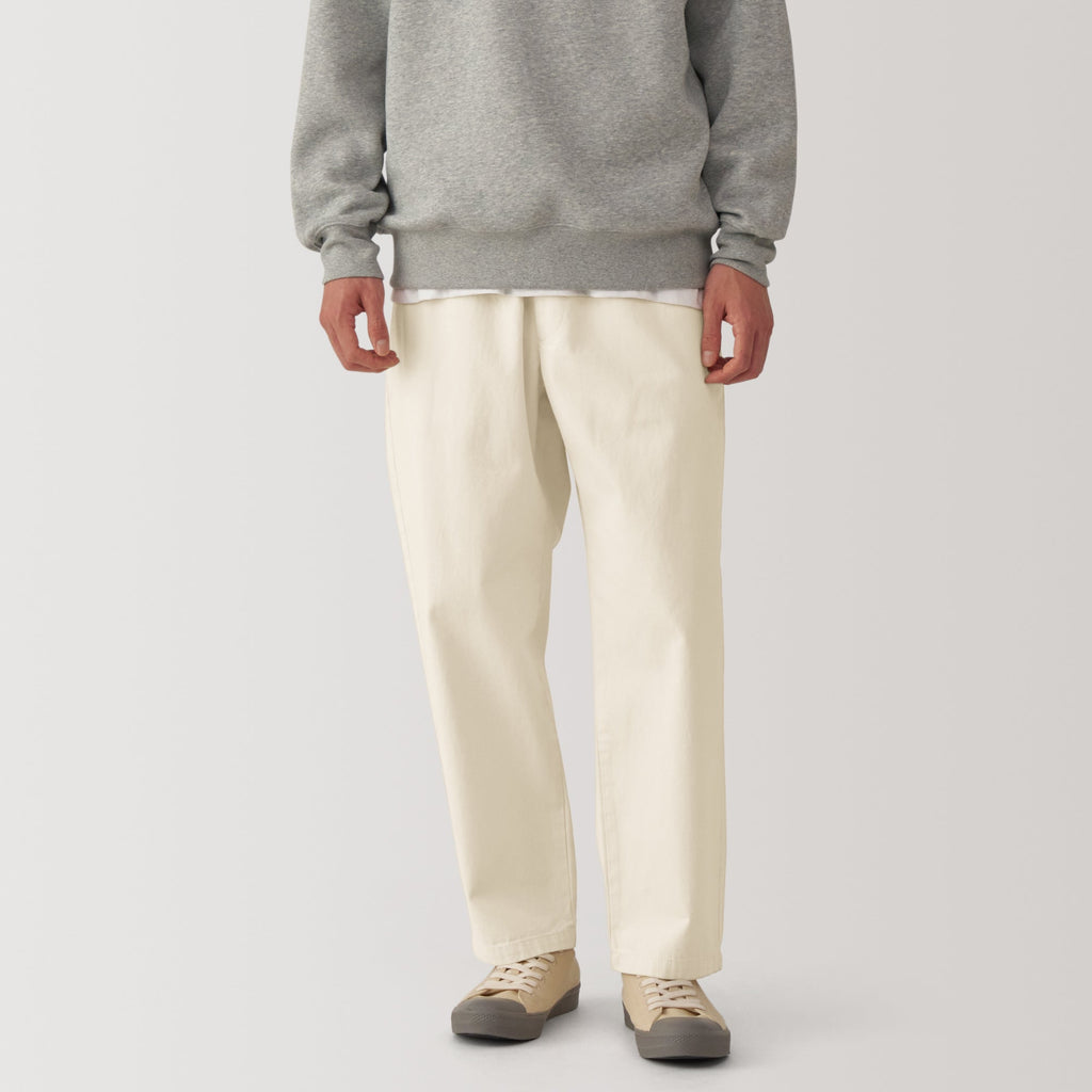 Men's Washed Denim Easy Pants - Natural