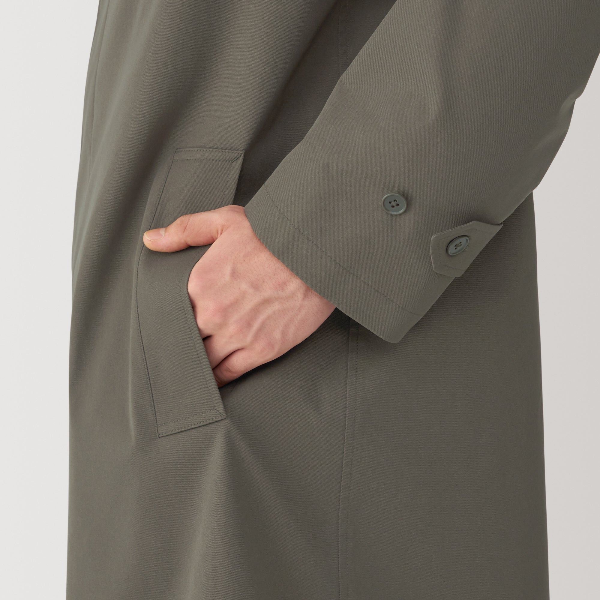 Men's Water Repellent Stand Fall Collar Coat