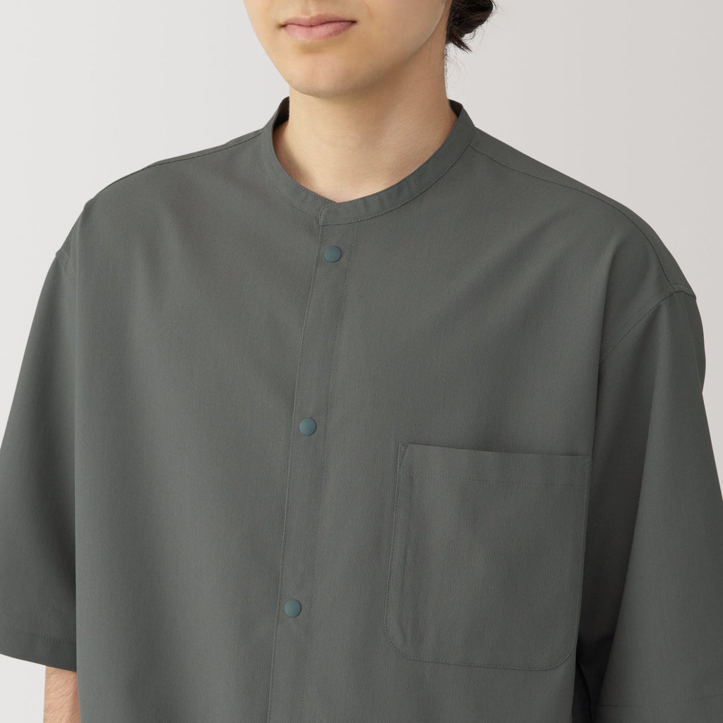 Men's Breathable Half Sleeve Collar Shirt