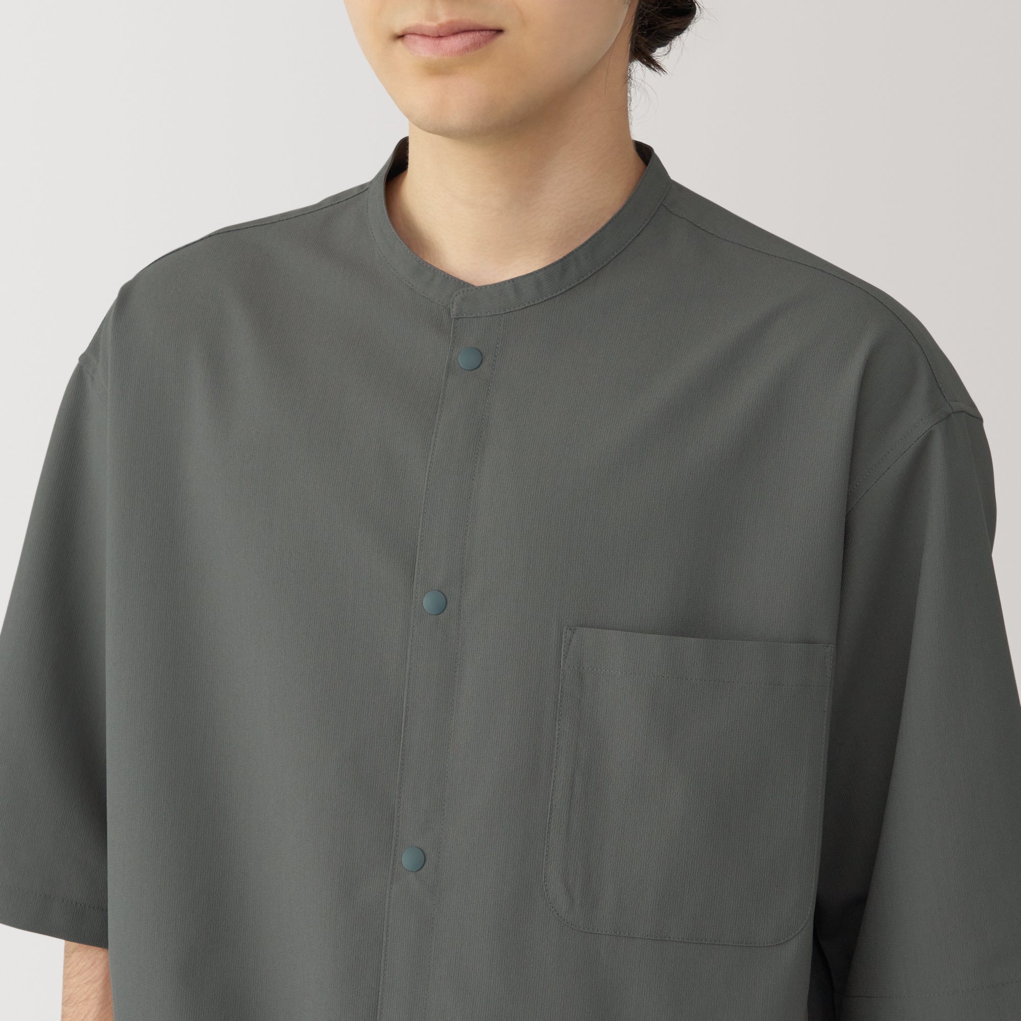 Men's Breathable Half Sleeve Collar Shirt