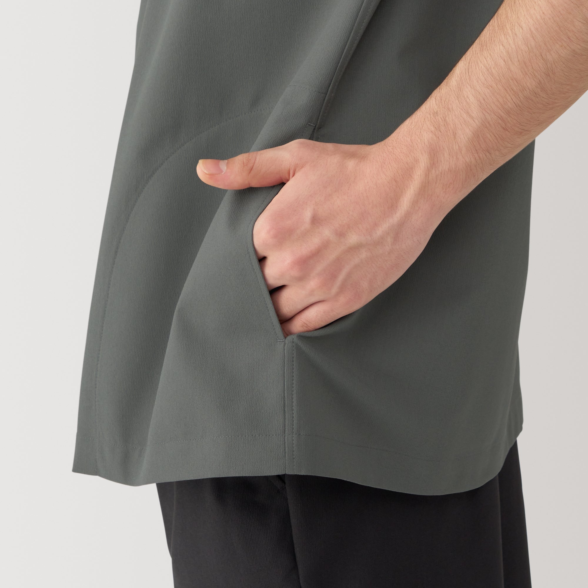 Men's Breathable Half Sleeve Collar Shirt