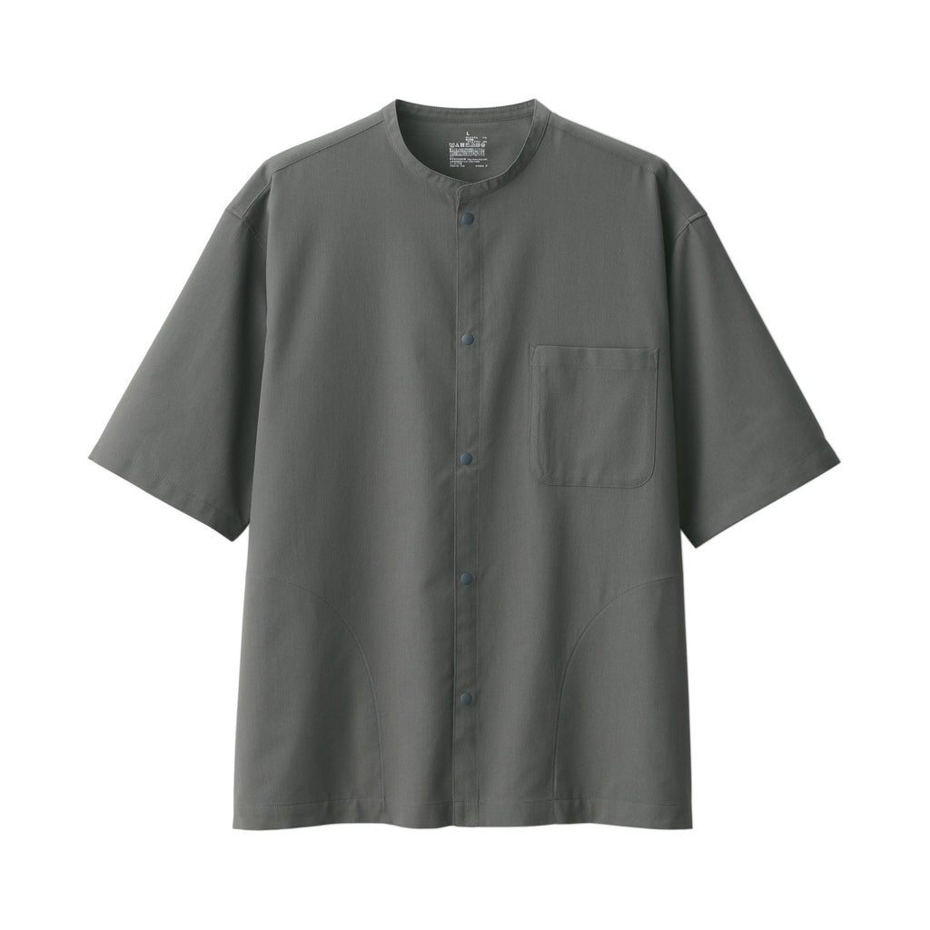 Men's Breathable Half Sleeve Collar Shirt
