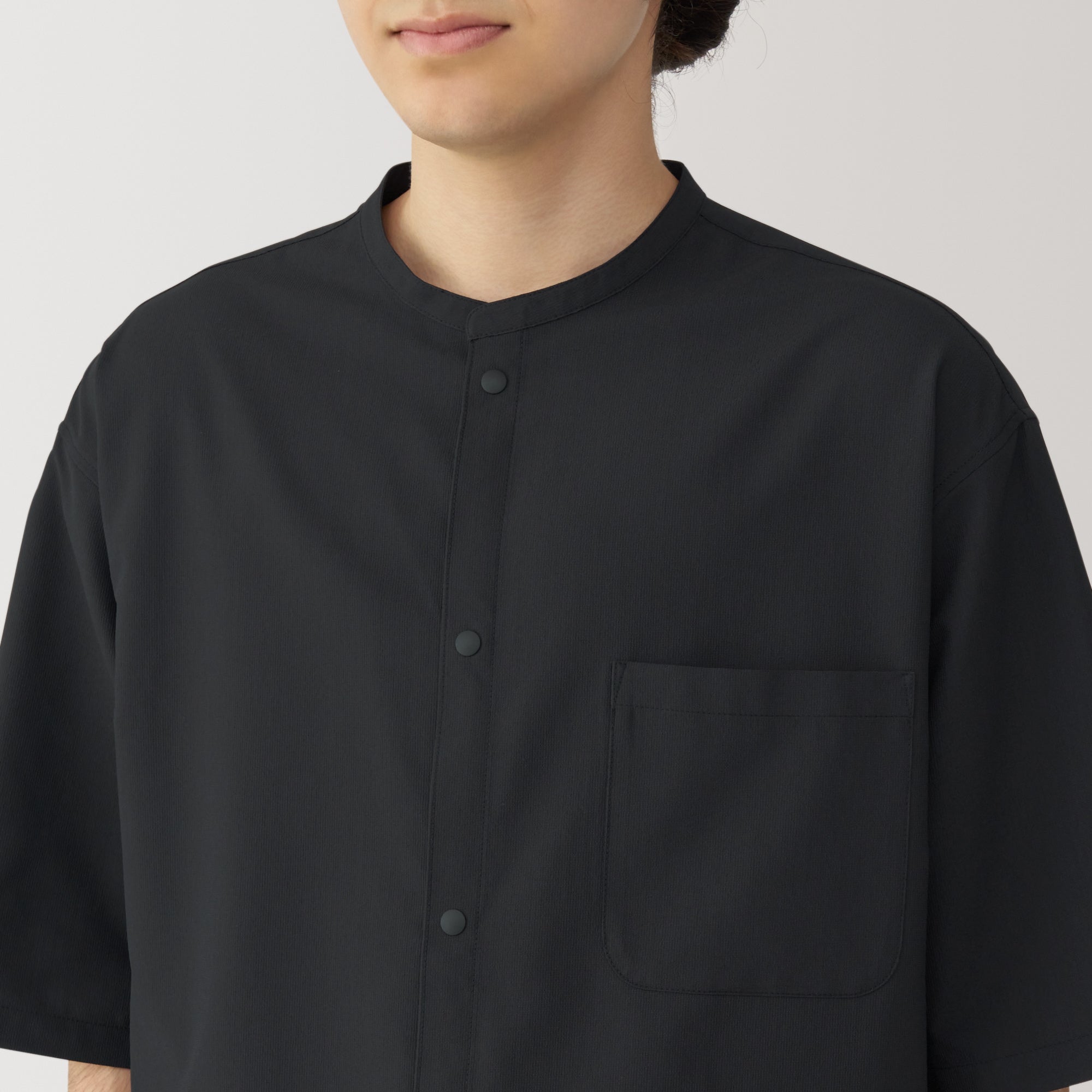 Men's Breathable Half Sleeve Collar Shirt